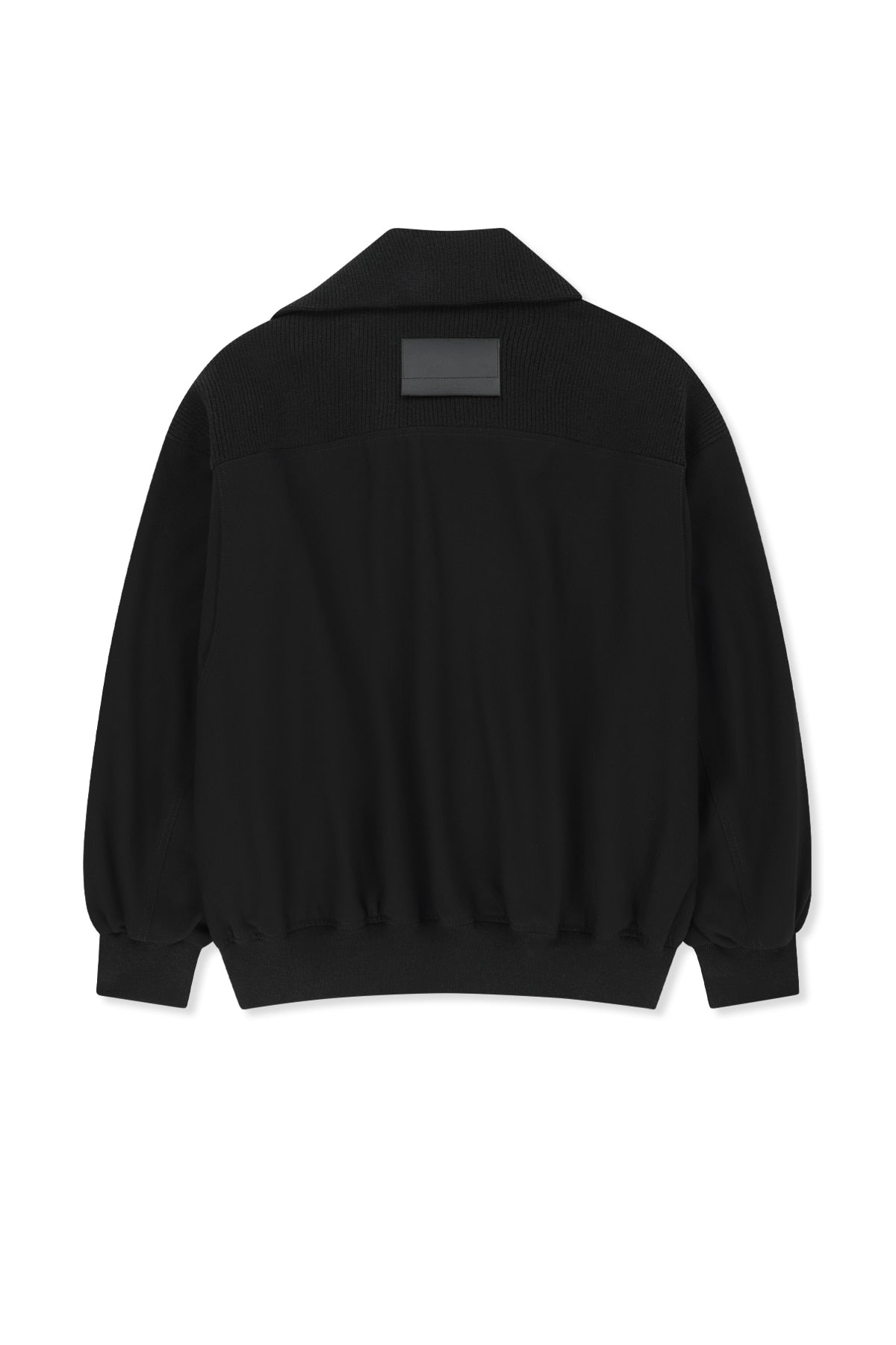 Matinkim Asymmetric Knit Panel Jumper IN Black