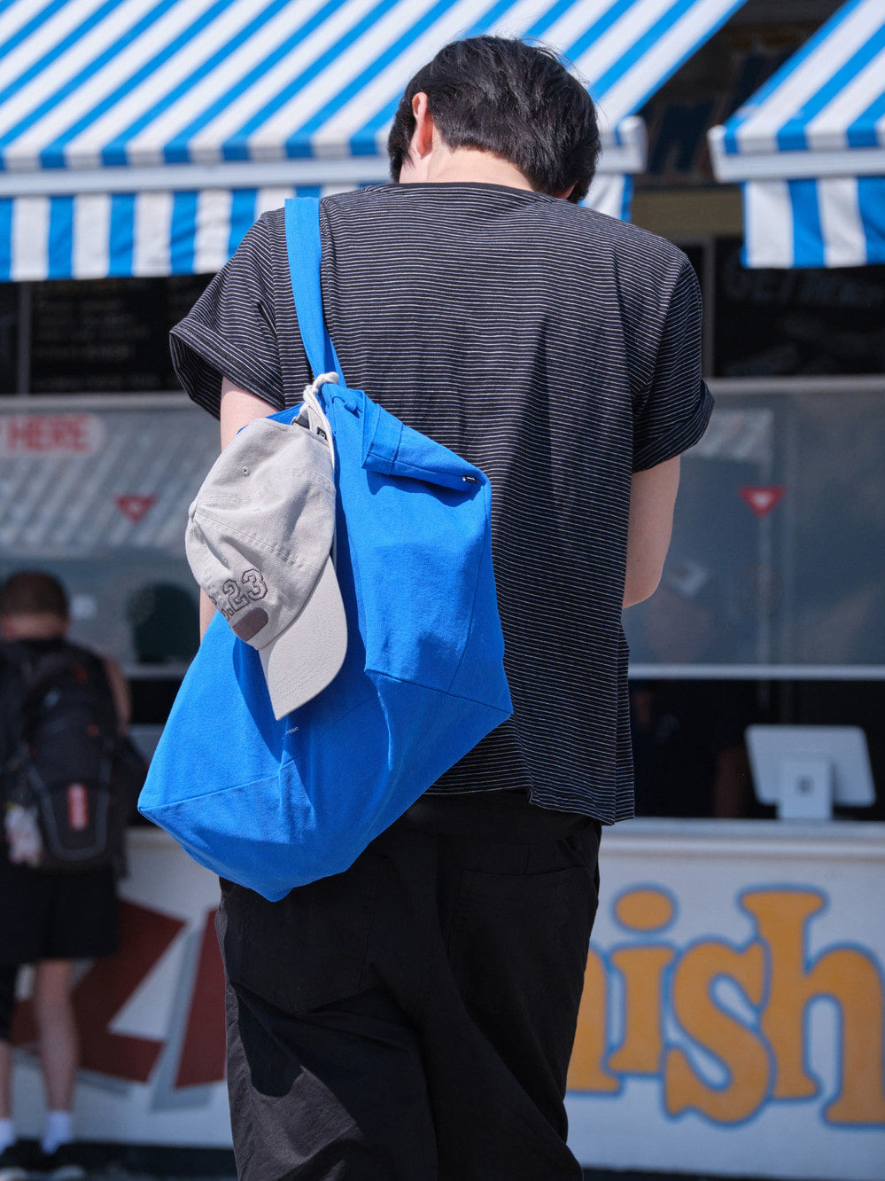 Low Classic Lc Logo Cotton Bag Blue