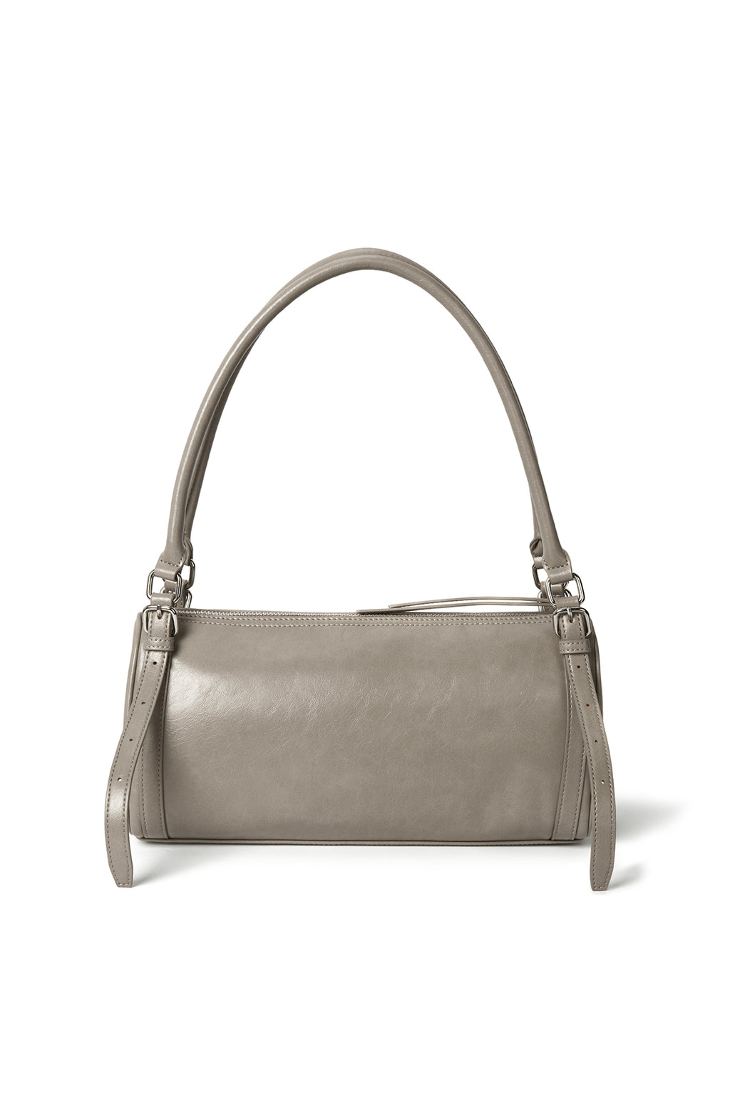 [matinkim] BUCKLE STRAP SHOULDER BAG IN BEIGE