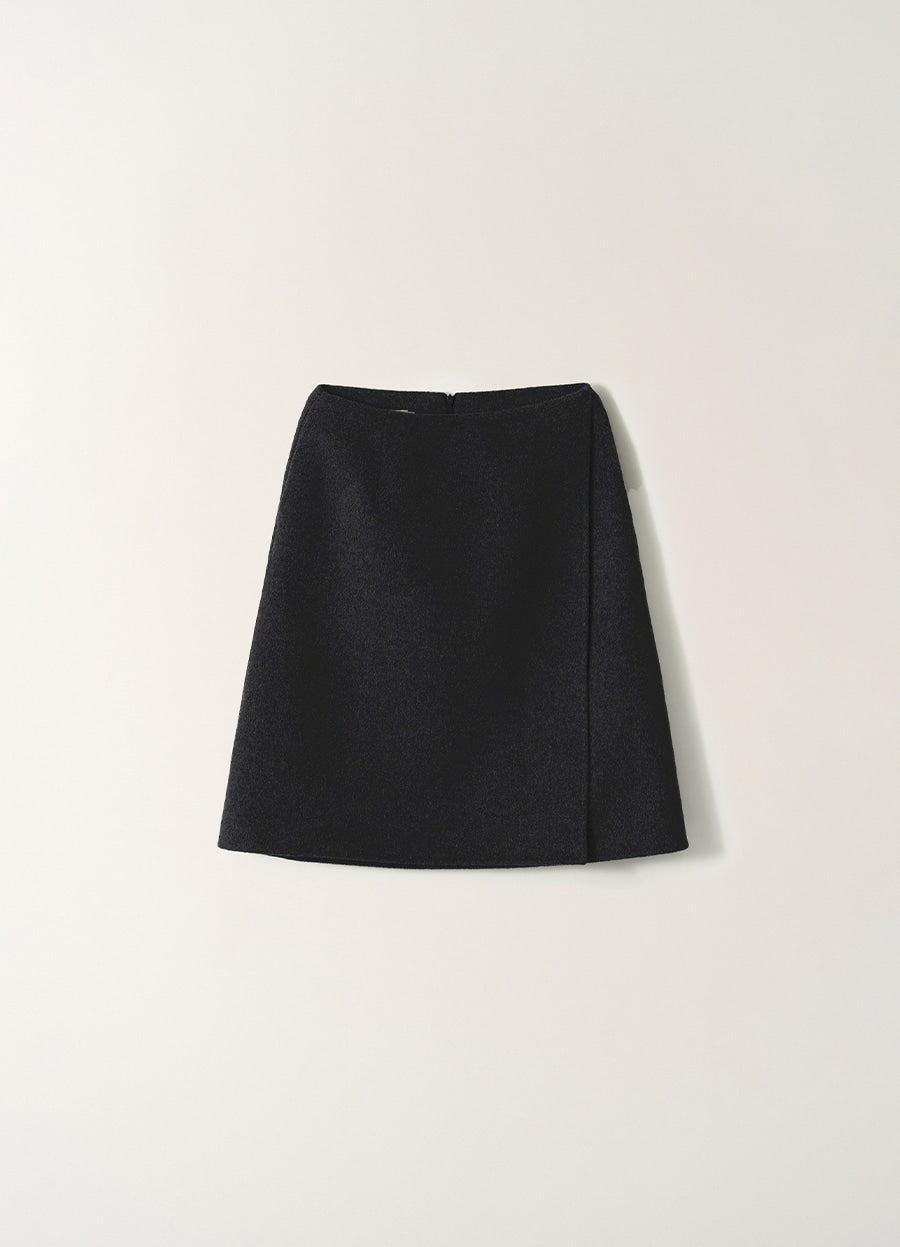 Nothing Written Fleur wool skirt (Dark navy)