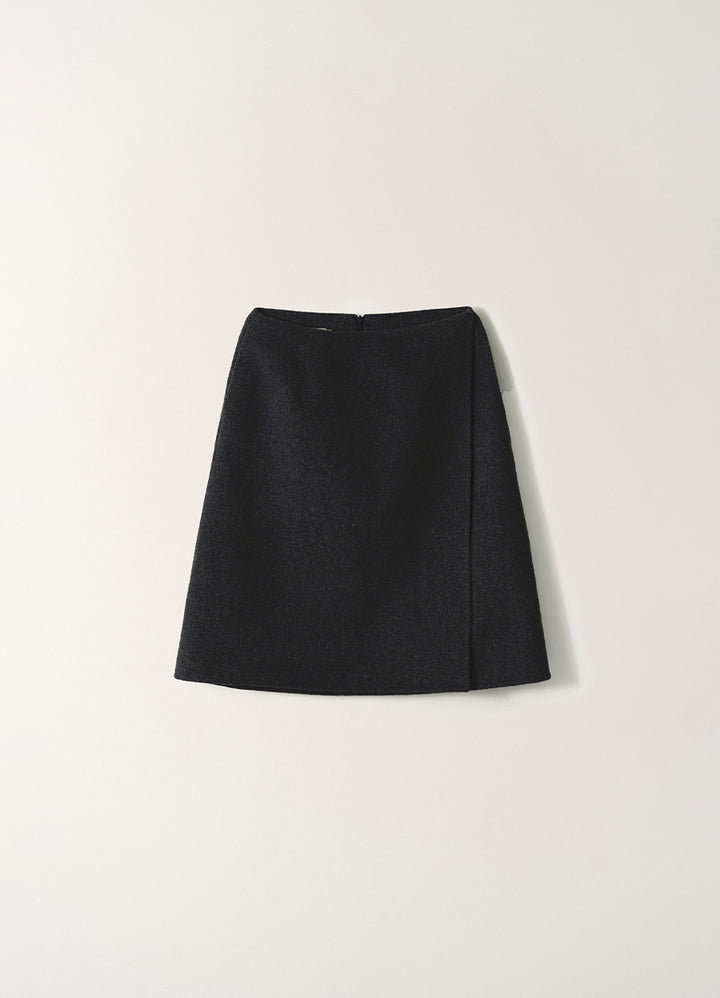 Nothing Written Fleur wool skirt (Dark navy)