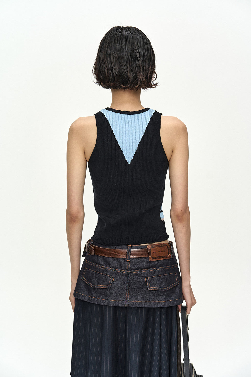 Andersson Bell Stripe Open Knit Vest
