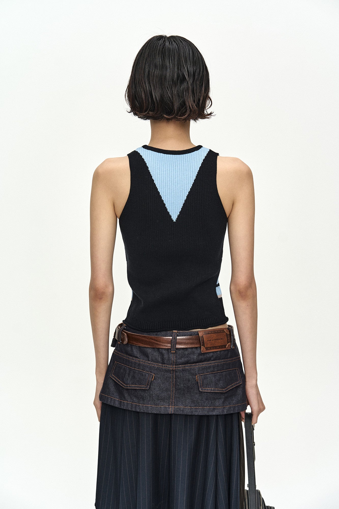 Andersson Bell Stripe Open Knit Vest