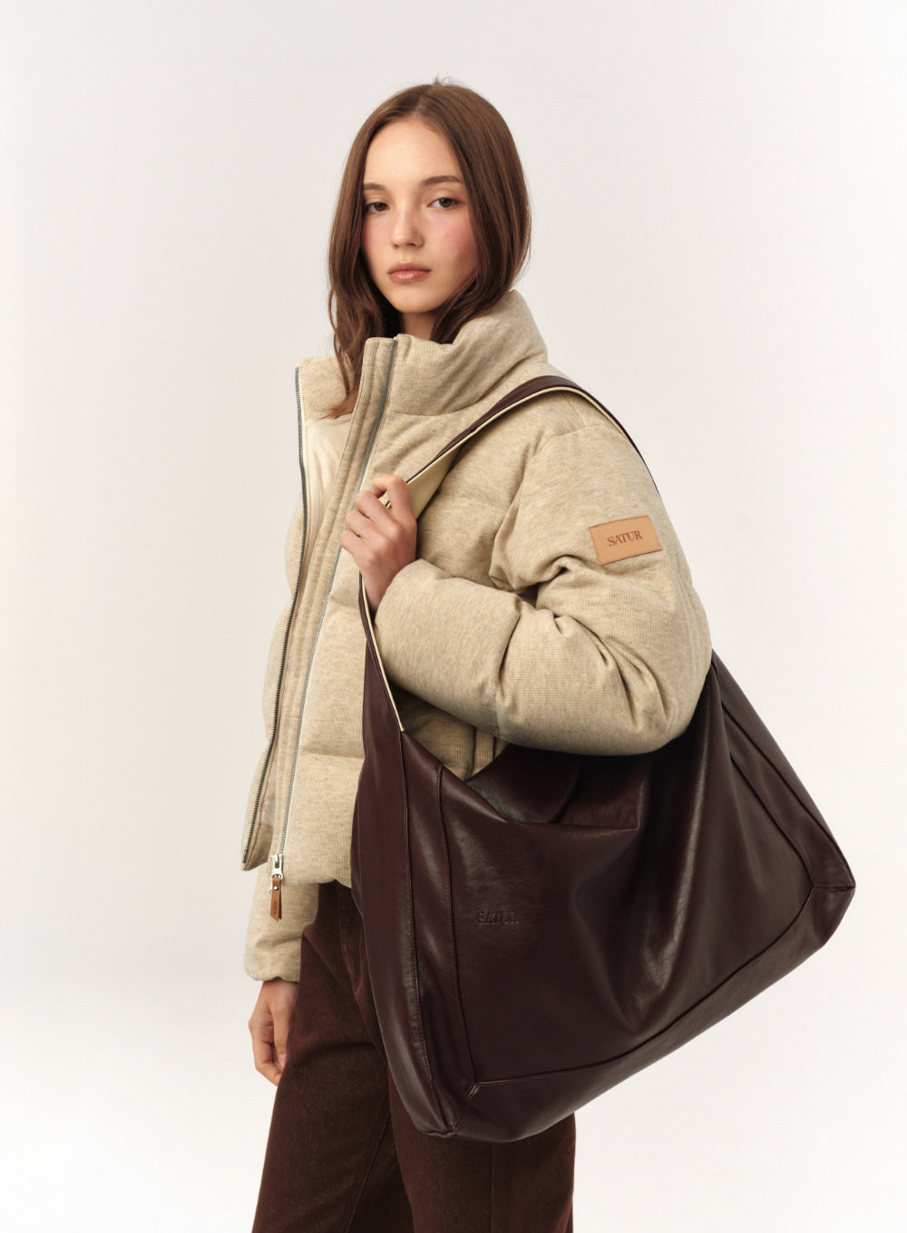 [satur] Classic Boat Bag - Brown