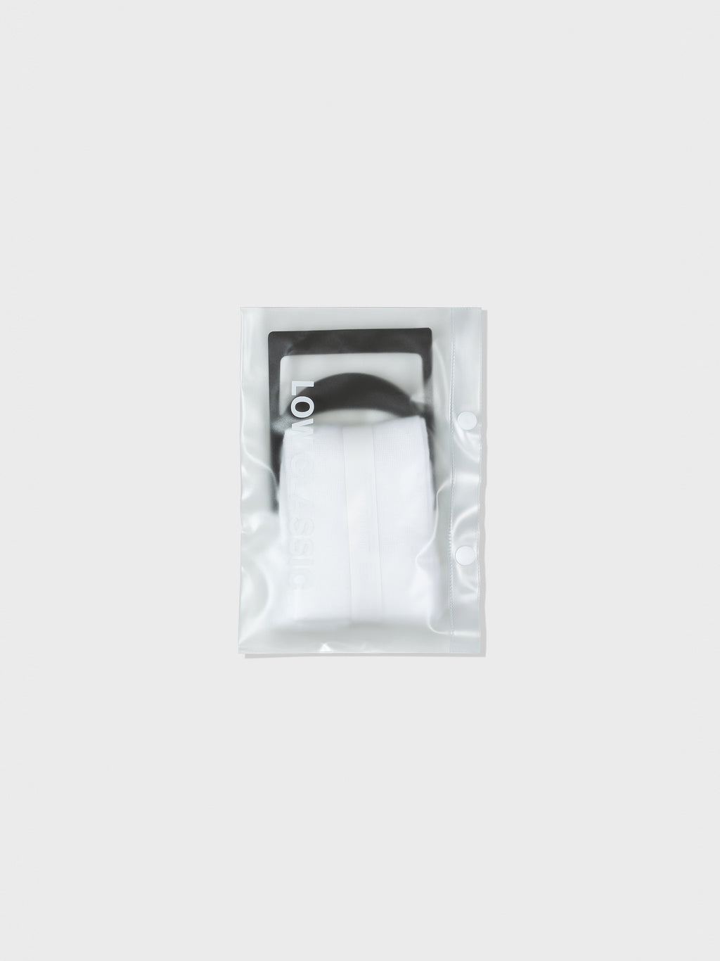 Low Classic Shirring Long Socks White