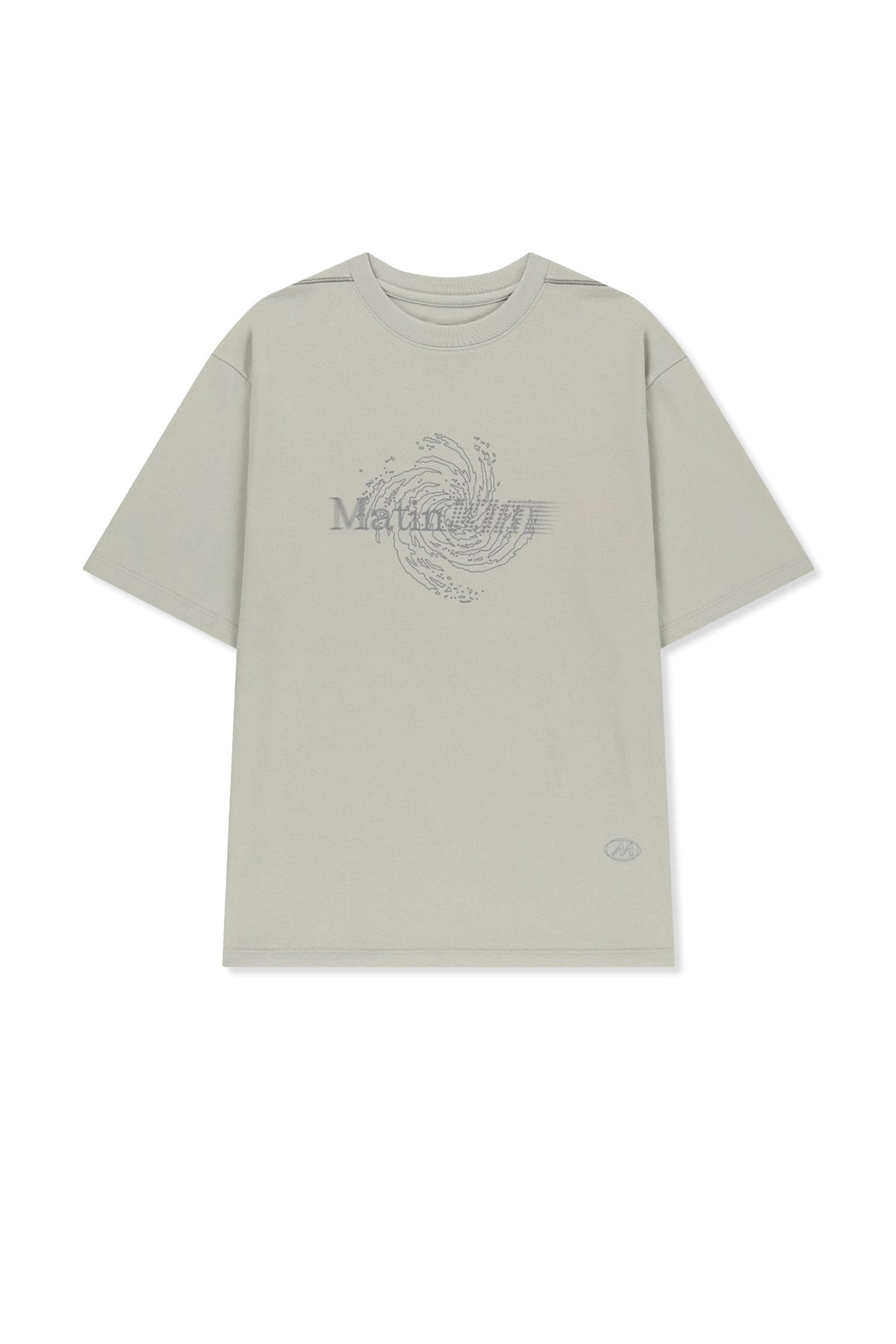 Matinkim Matin Pace Vortex Graffiti Top IN Light Grey
