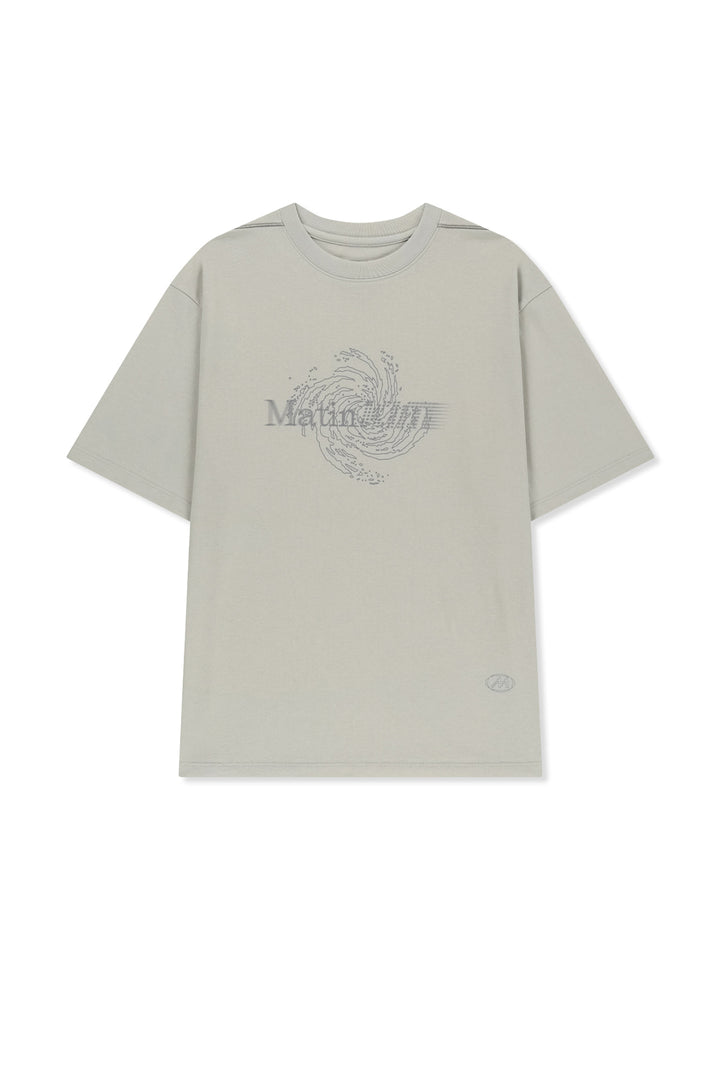 Matinkim Matin Pace Vortex Graffiti Top IN Light Grey