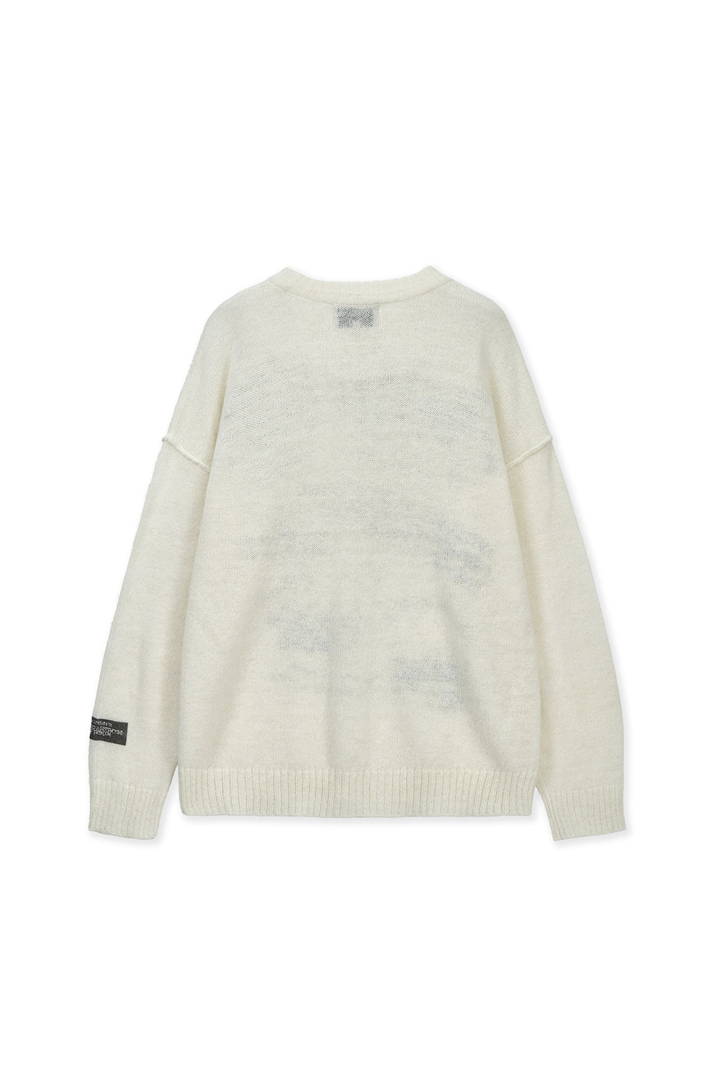 [matinkim] GRAFFITI ARTWORK KNIT PULLOVER IN IVORY