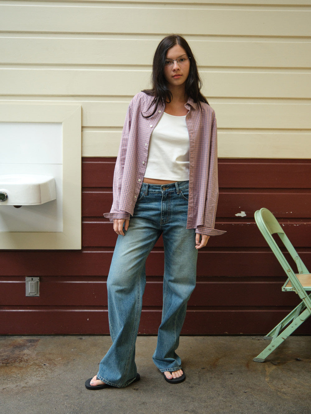 Low Classic Regular-Fit Lc Checked Shirt Pink