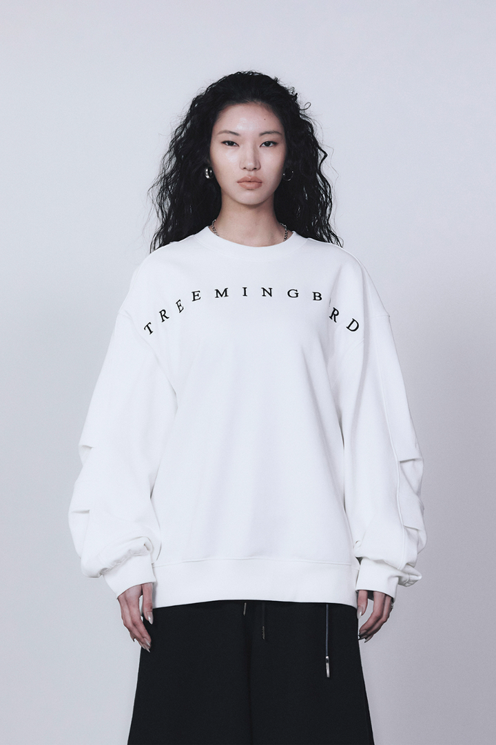 Treemingbird Horizon Logo Sweat Shirt White