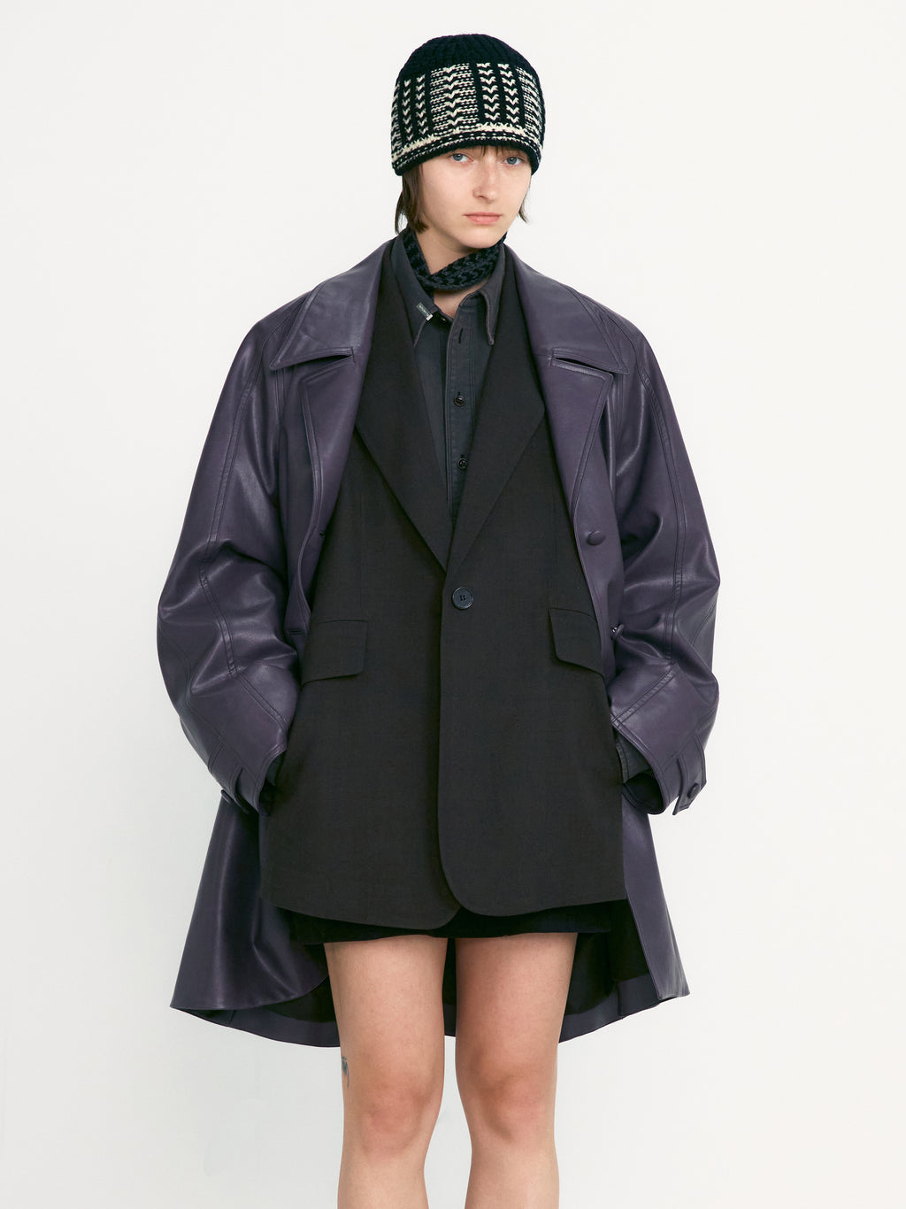 [low_classic] Jacquard Knit Beanie
Black