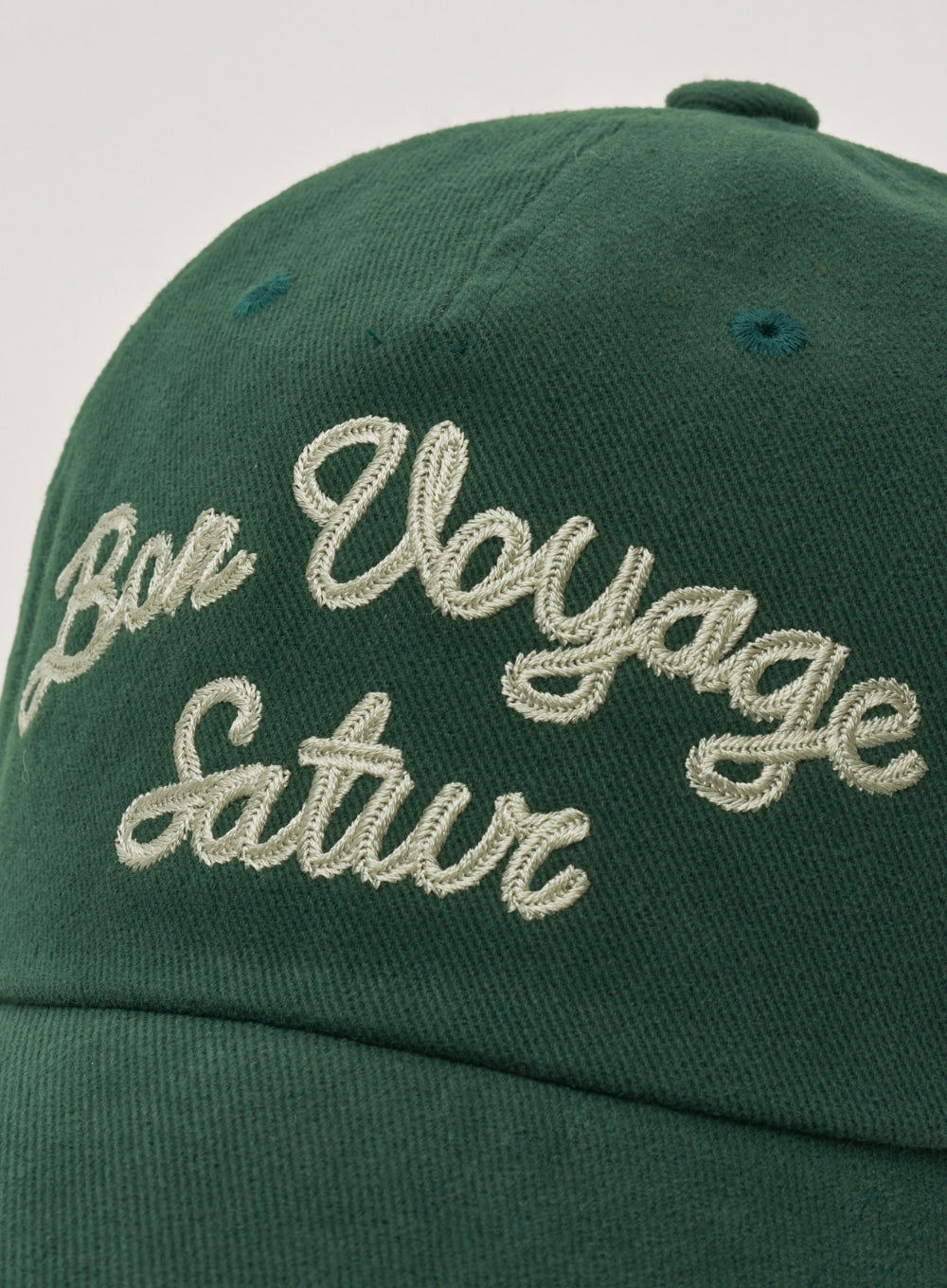 [satur] Bon Voyage 5 Panel Ball Cap - Deep Green
