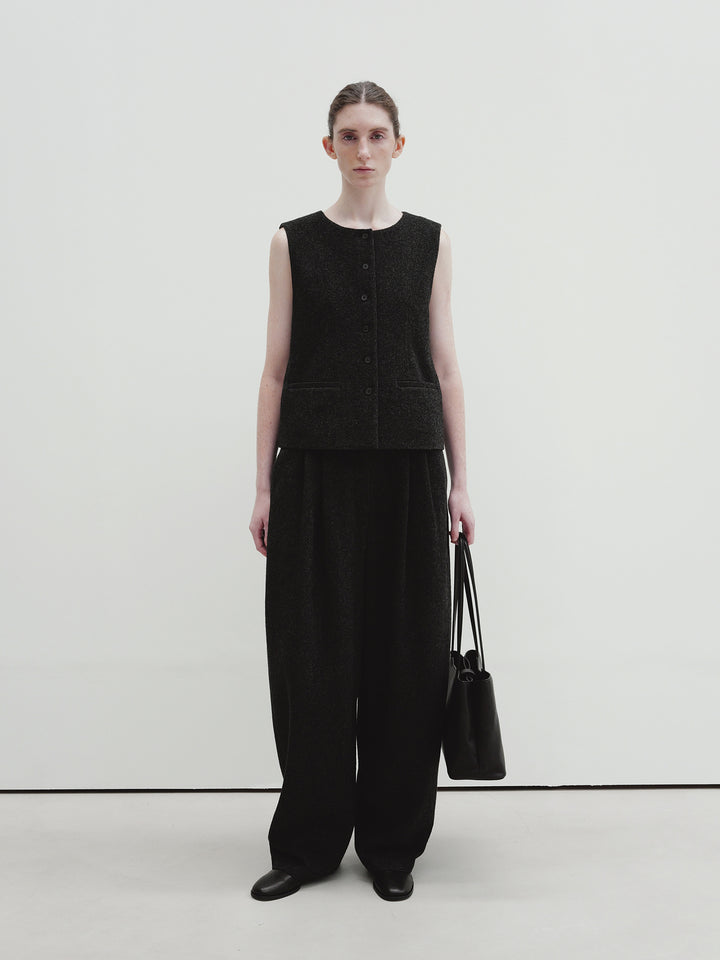 Moia wool vest (charcoal)