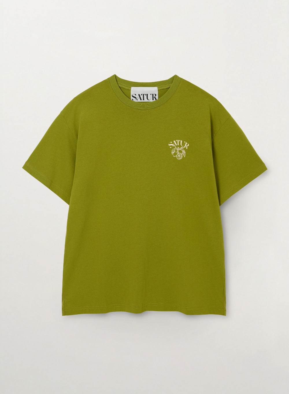 Satur Citron Back Logo T-Shirt - Olive Green