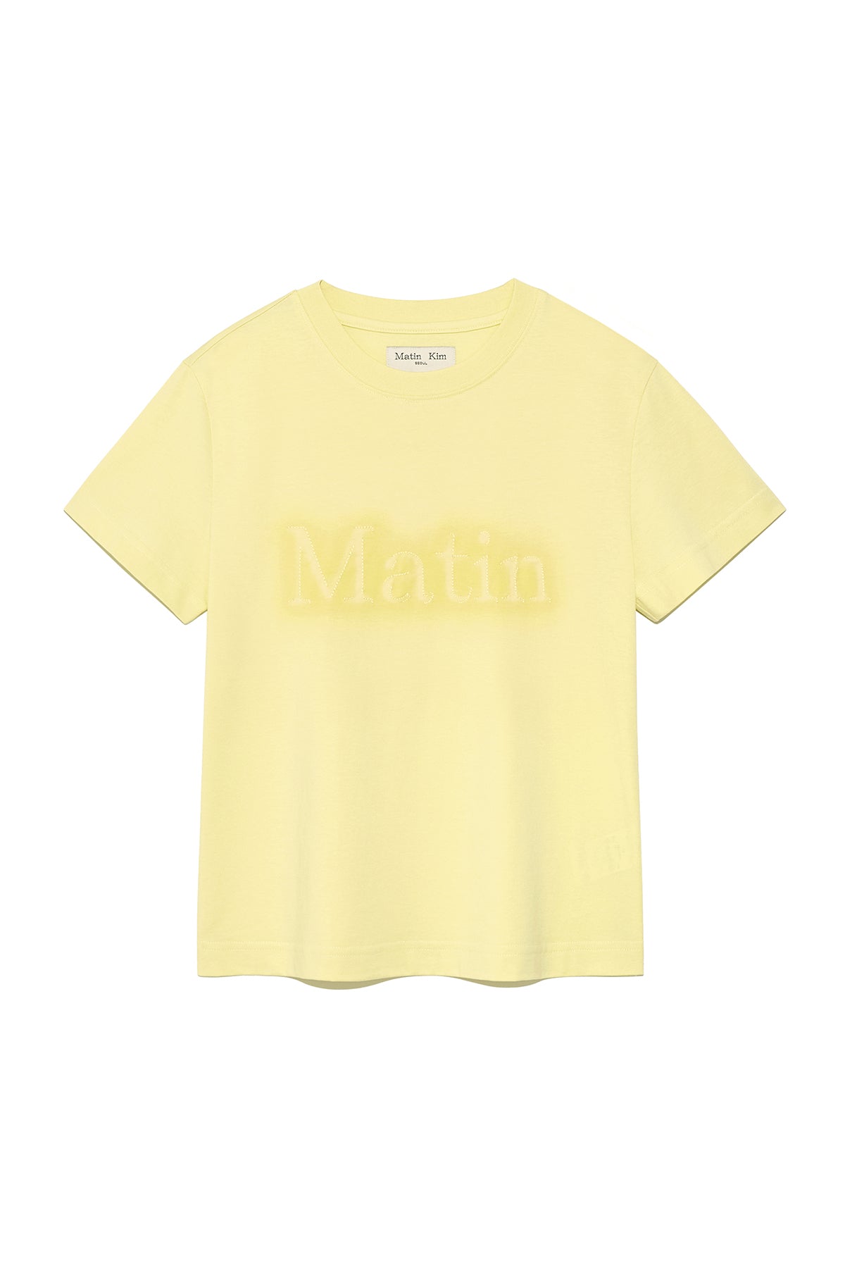 Matinkim Matin Shadow Typo Top IN Yellow