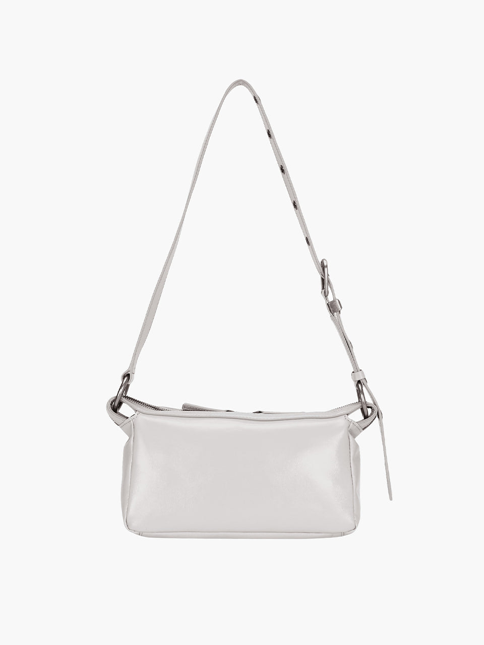 Margesherwood Outpocket Hobo Mini light grey glossy plain
