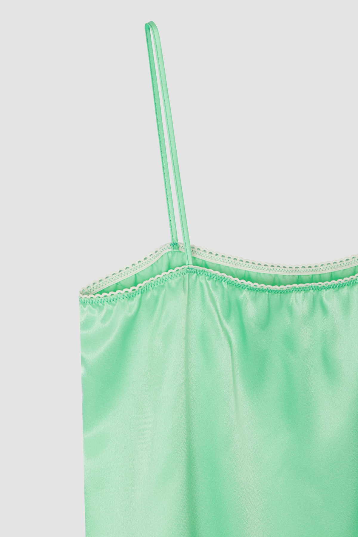 Overdueflair Satin Lace Ops Mint