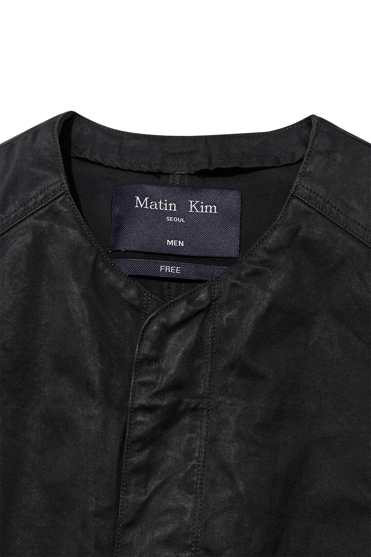Matinkim Coated Cotton Vest For Men IN Charcoal