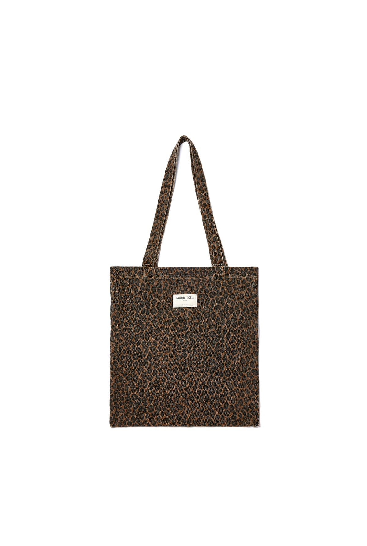 [matinkim] MATIN LEOPARD ECOBAG IN BROWN