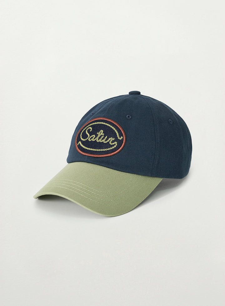 Satur Wappen Color Block Ball Cap - Navy