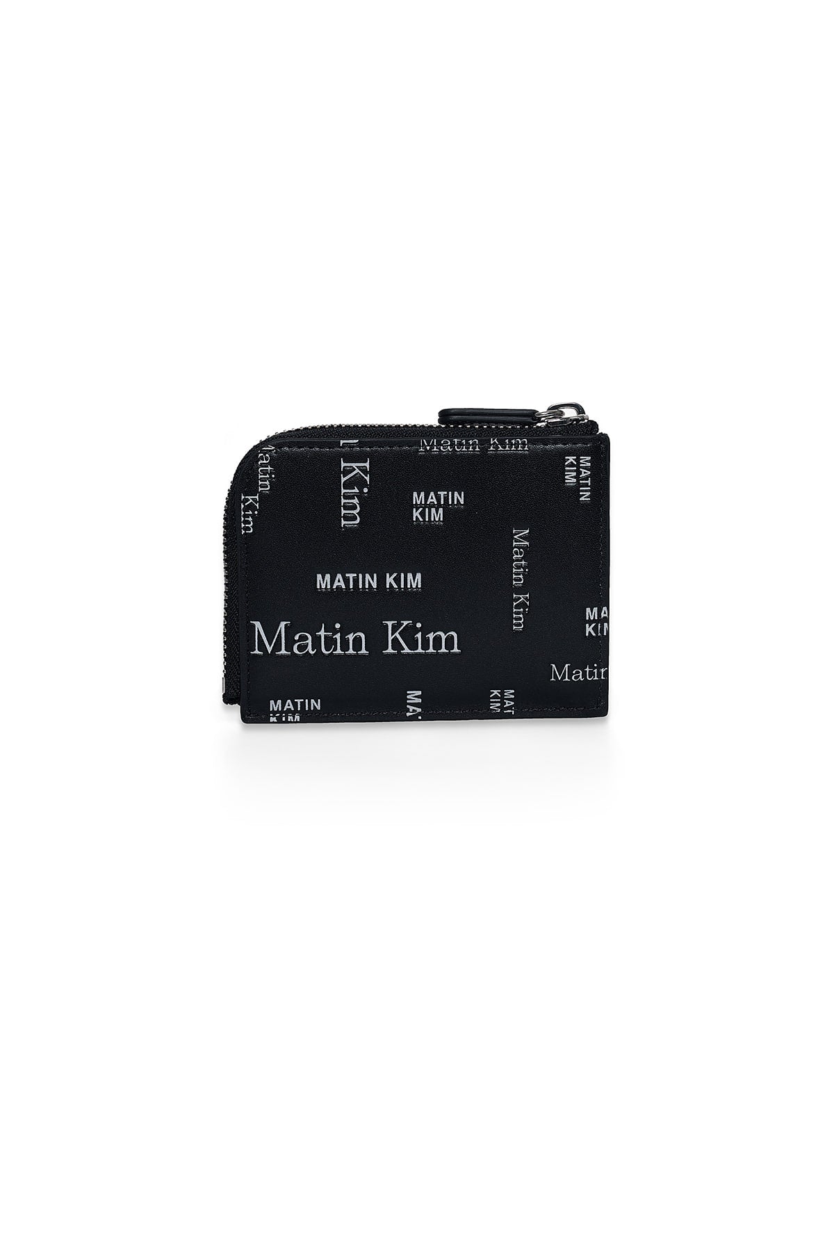 Matinkim Matin All-Over Logo Half Round Zip Wallet IN Black