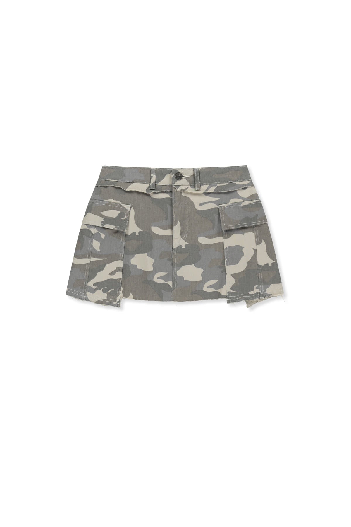 Matinkim Cargo Mini Denim Skort IN Beige