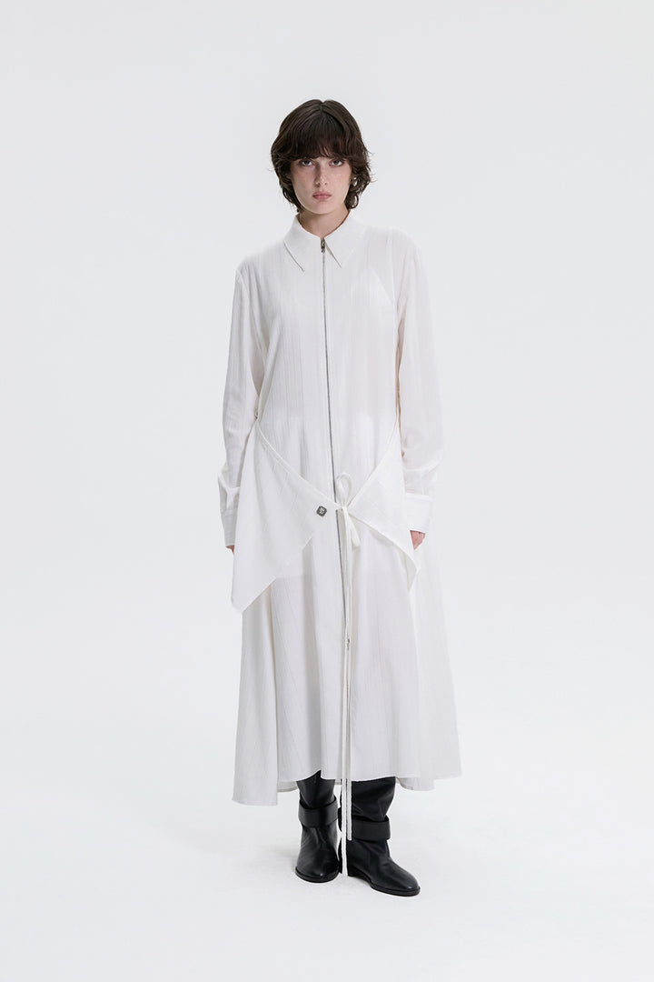 Treemingbird Wrap Shirt One-piece White