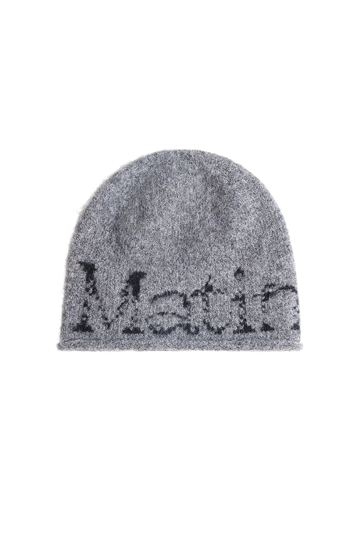 Matinkim Boucle Crack Logo Beanie IN Grey