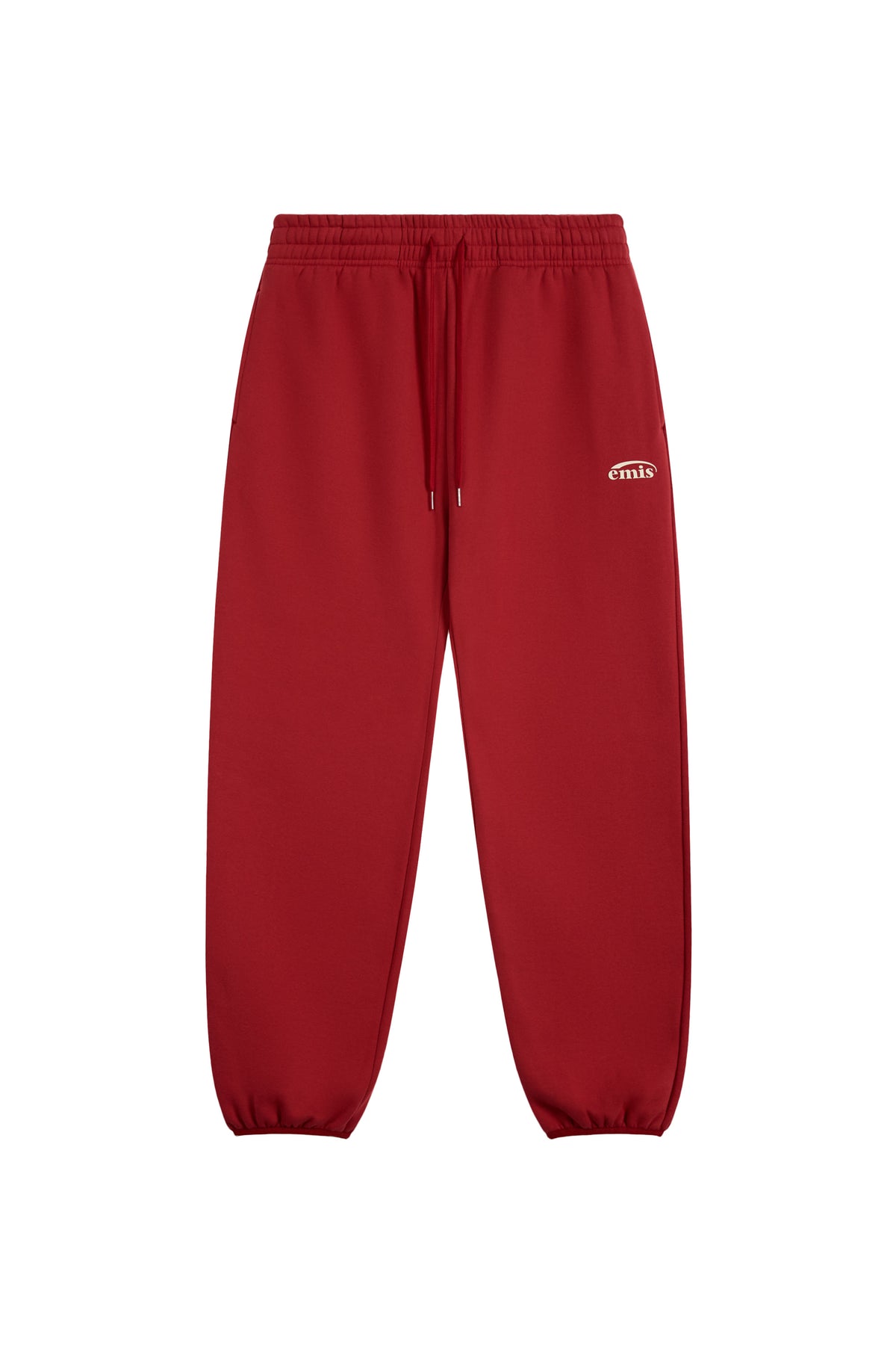 Emis Logo Jogger Sweat Pants-Red