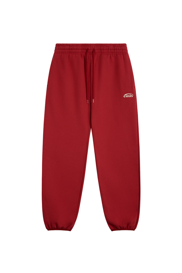 EMIS Logo Jogger Sweat Pants-Red