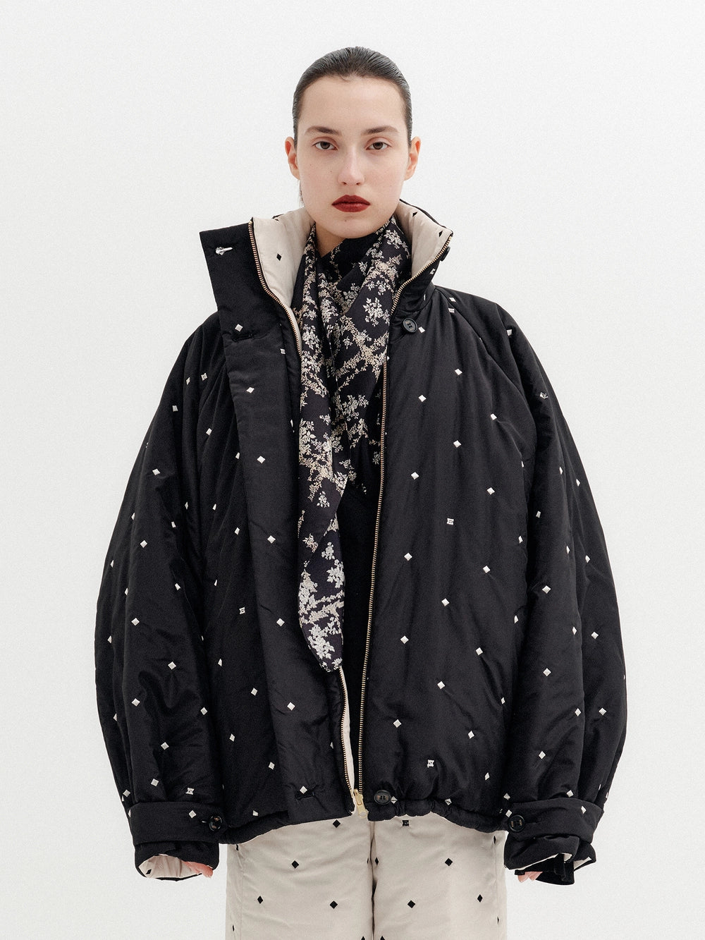 EENK Dual Face Zip-Up Jacket - Black