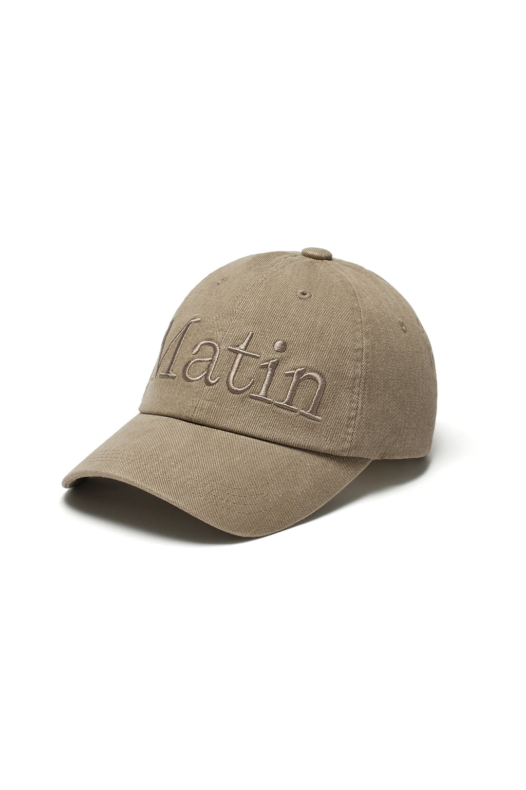 [matinkim] MATIN LOGO WASHED BALL CAP IN BEIGE