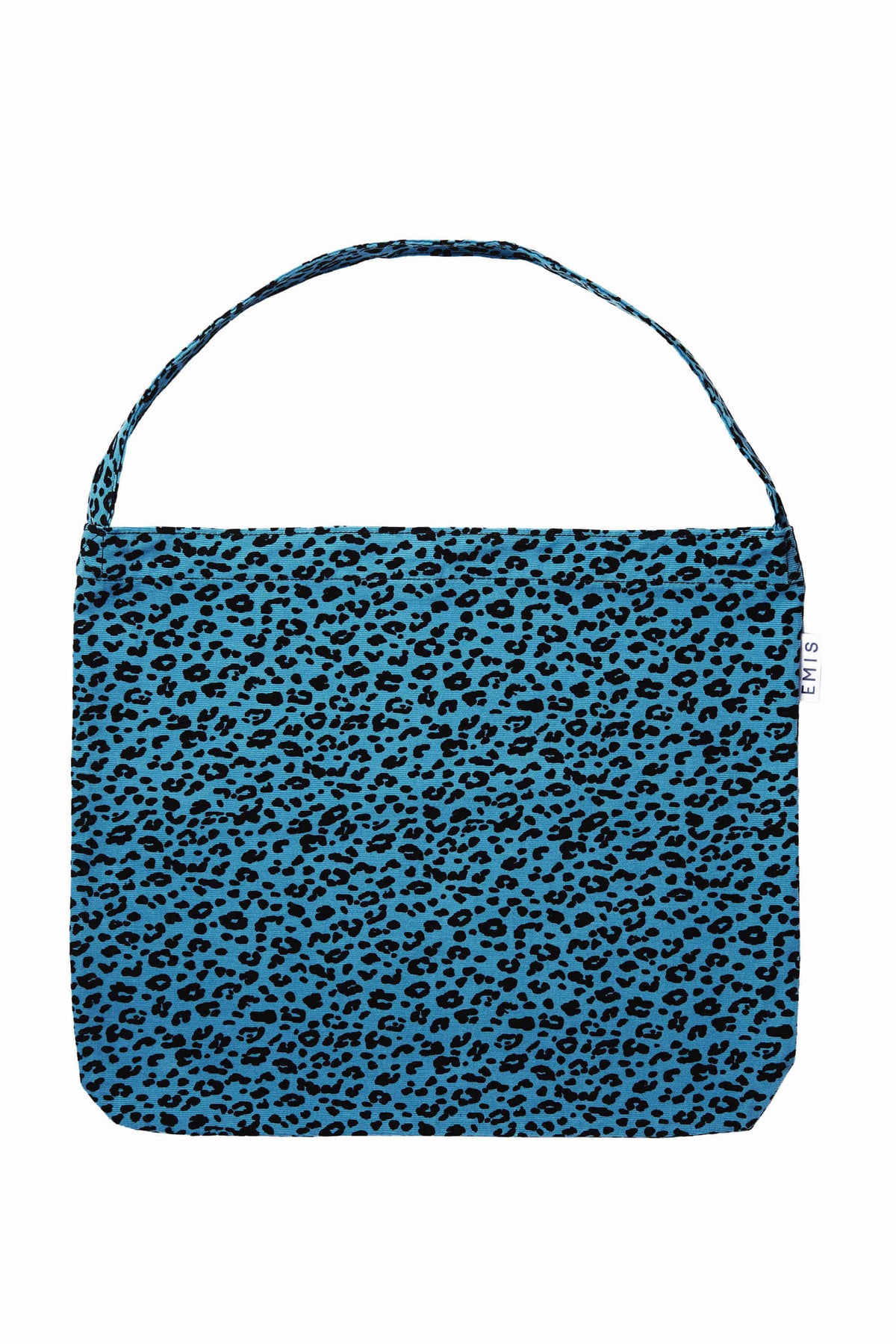 Emis 22Y Leopard Corduroy Eco Bag-Blue