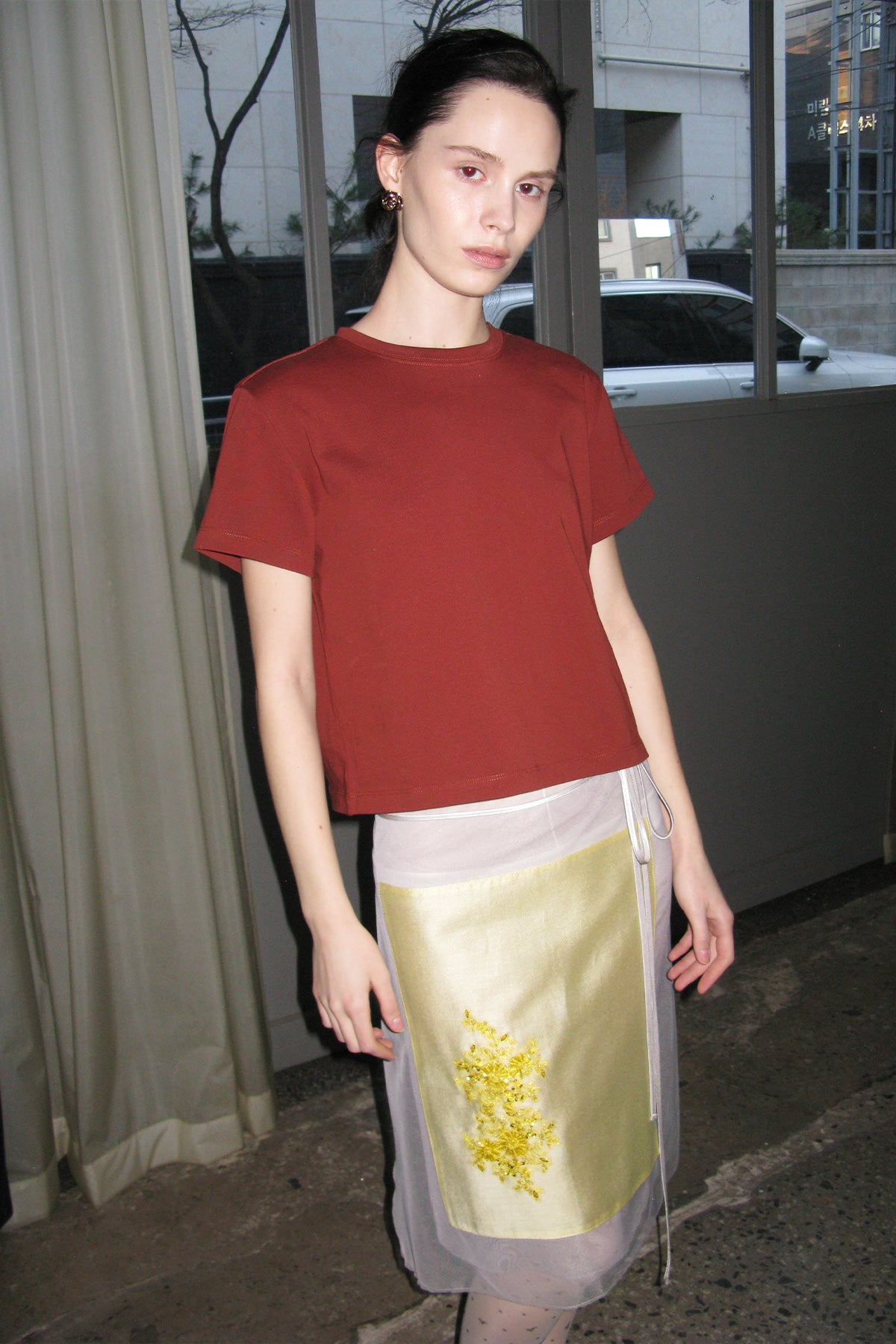 Overdueflair Of Classic T-Shirt Cherry Brown