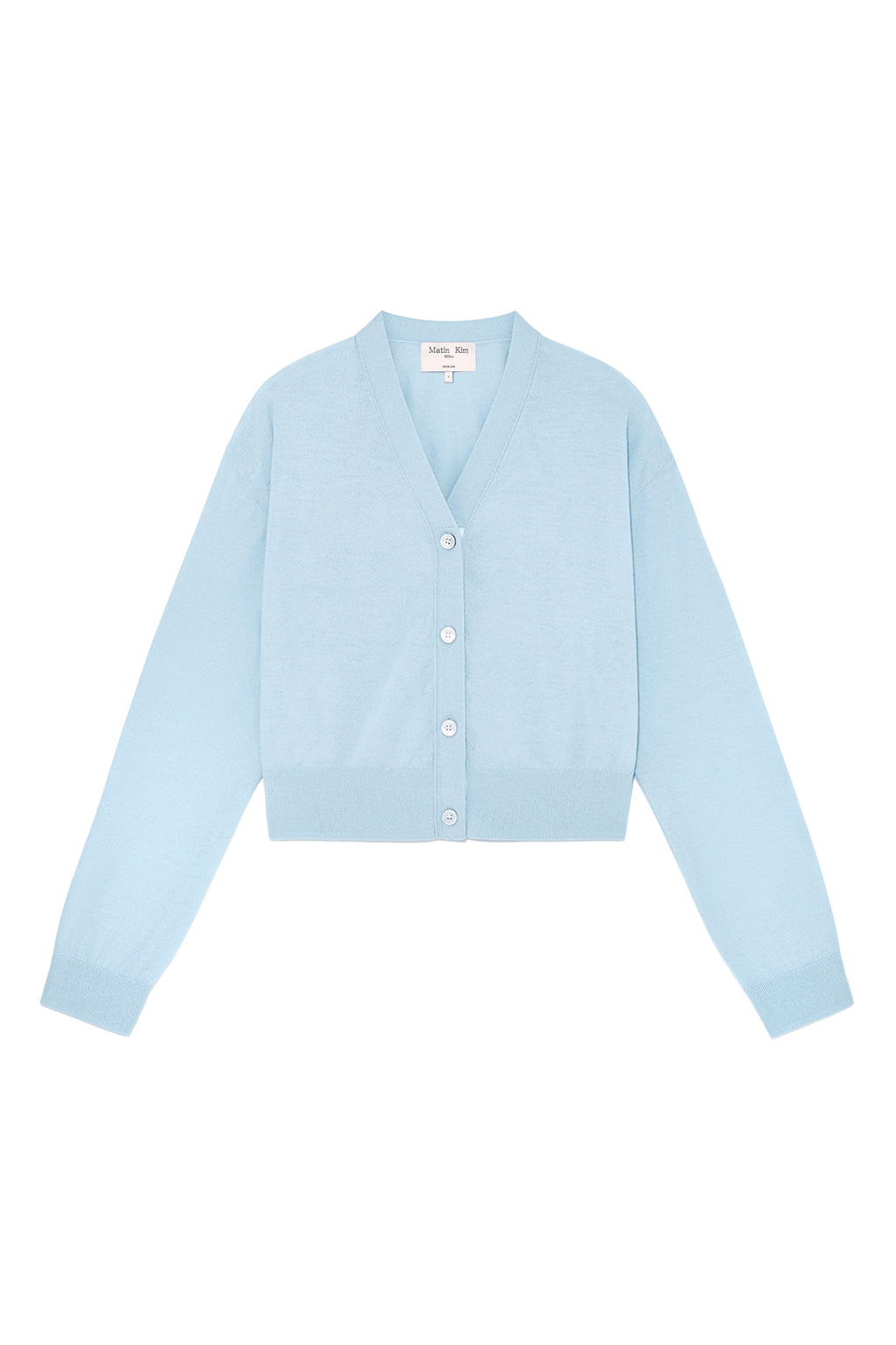 Matinkim Back Logo See Through Cardigan For Women IN Sky