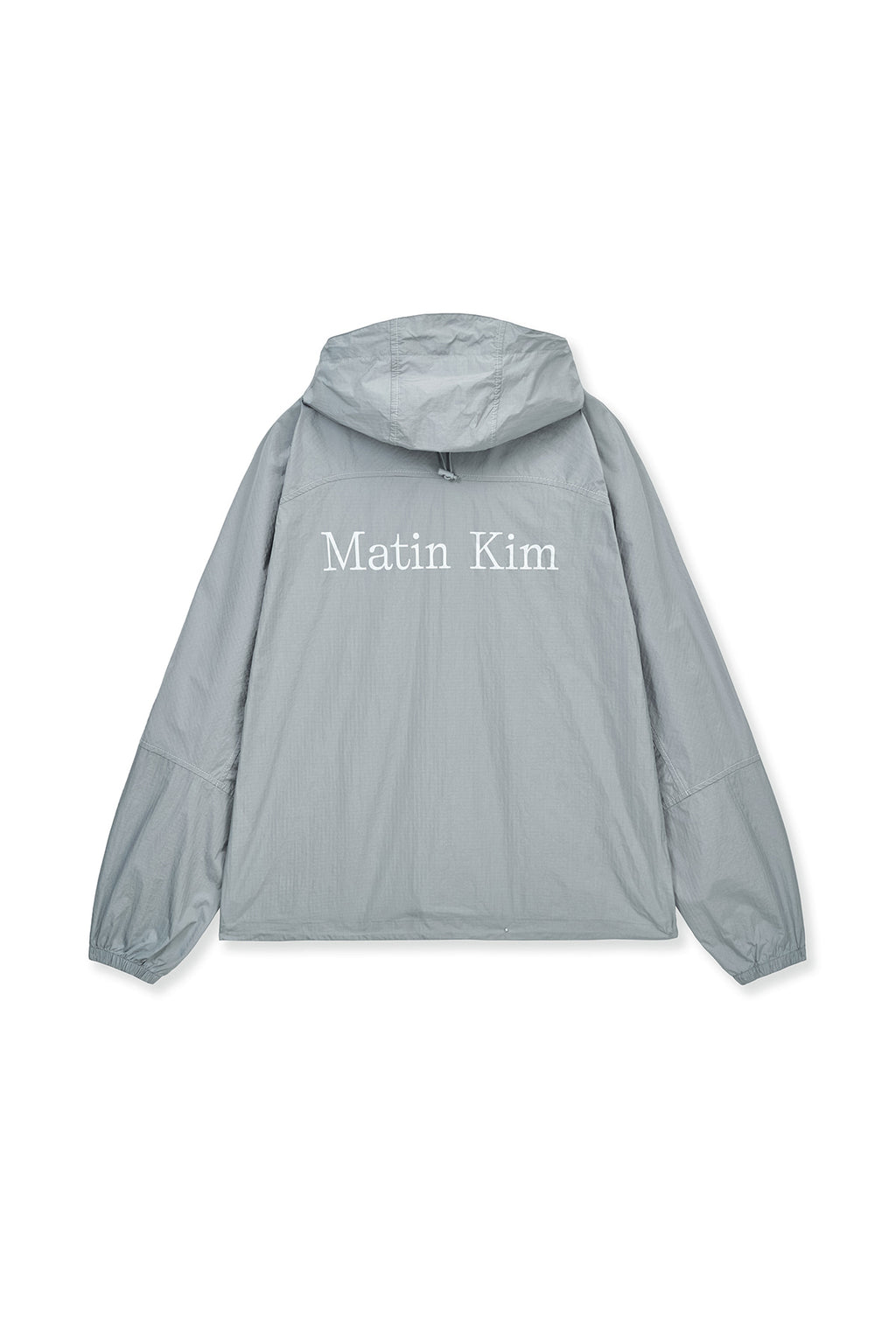 Matinkim Back Logo Hoody Wind Breaker IN Light Grey