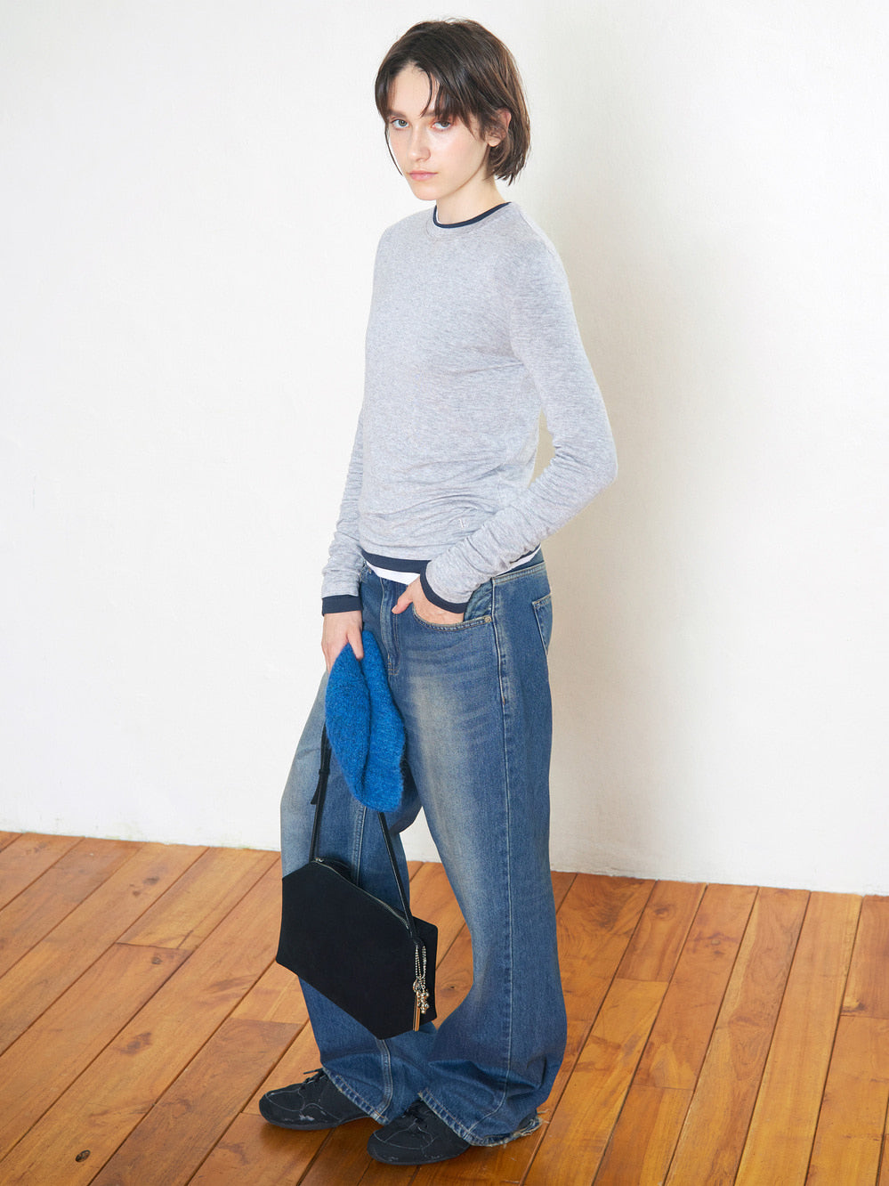 Low Classic Suede Caramel Box Bag - Black