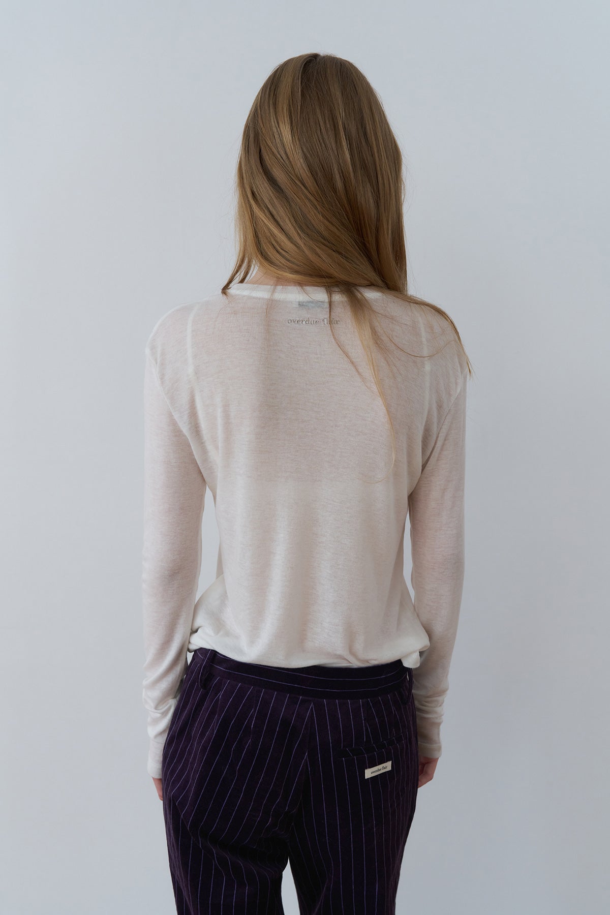 Overdueflair Soft Wool Tencel T-Shirt Ivory