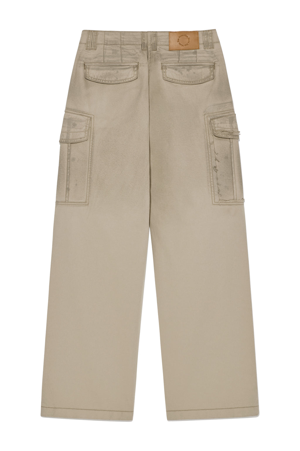 [matinkim] WASHED COTTON CARGO PANTS IN BEIGE