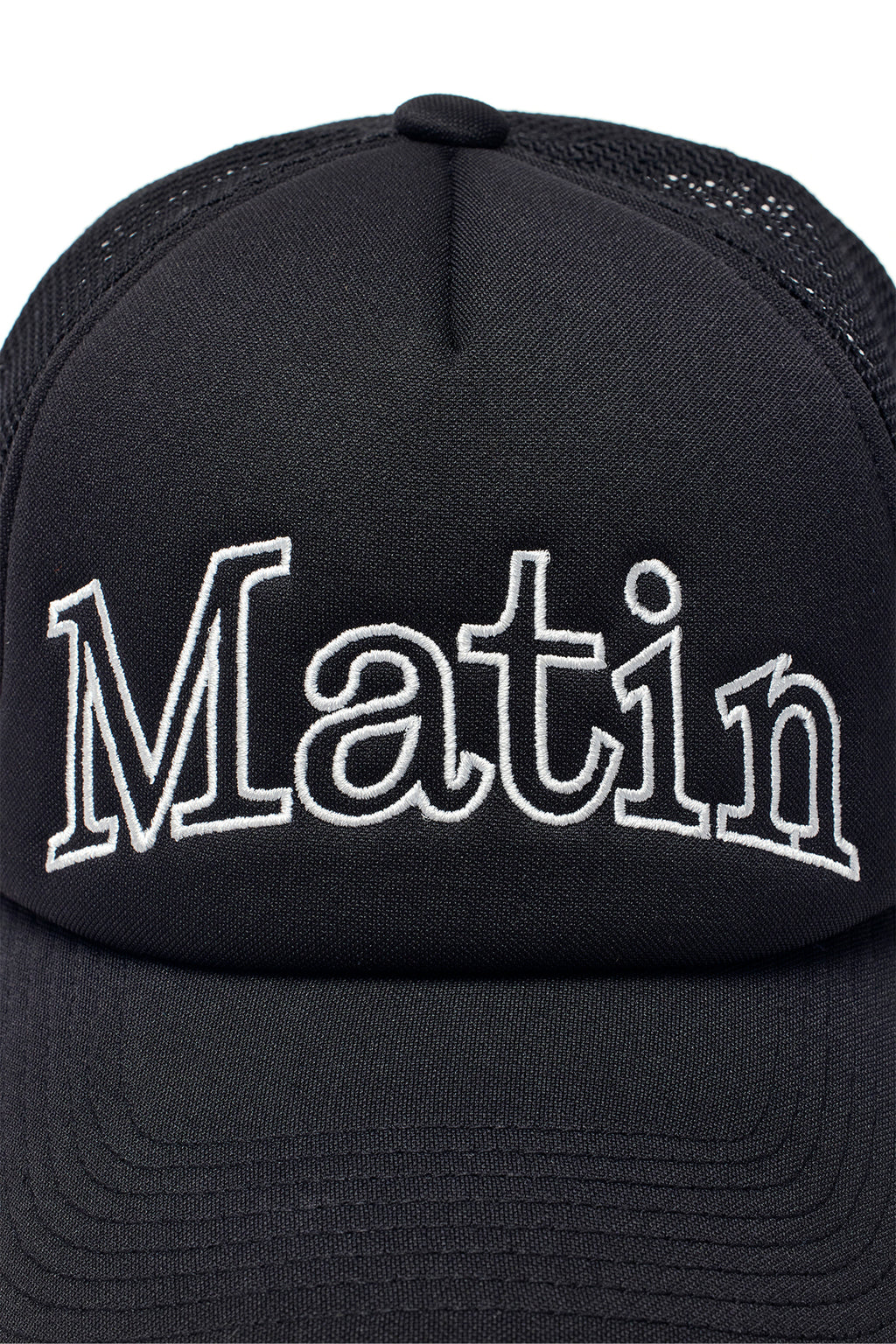 [matinkim] MATIN MESH TRUCKER BALL CAP IN BLACK