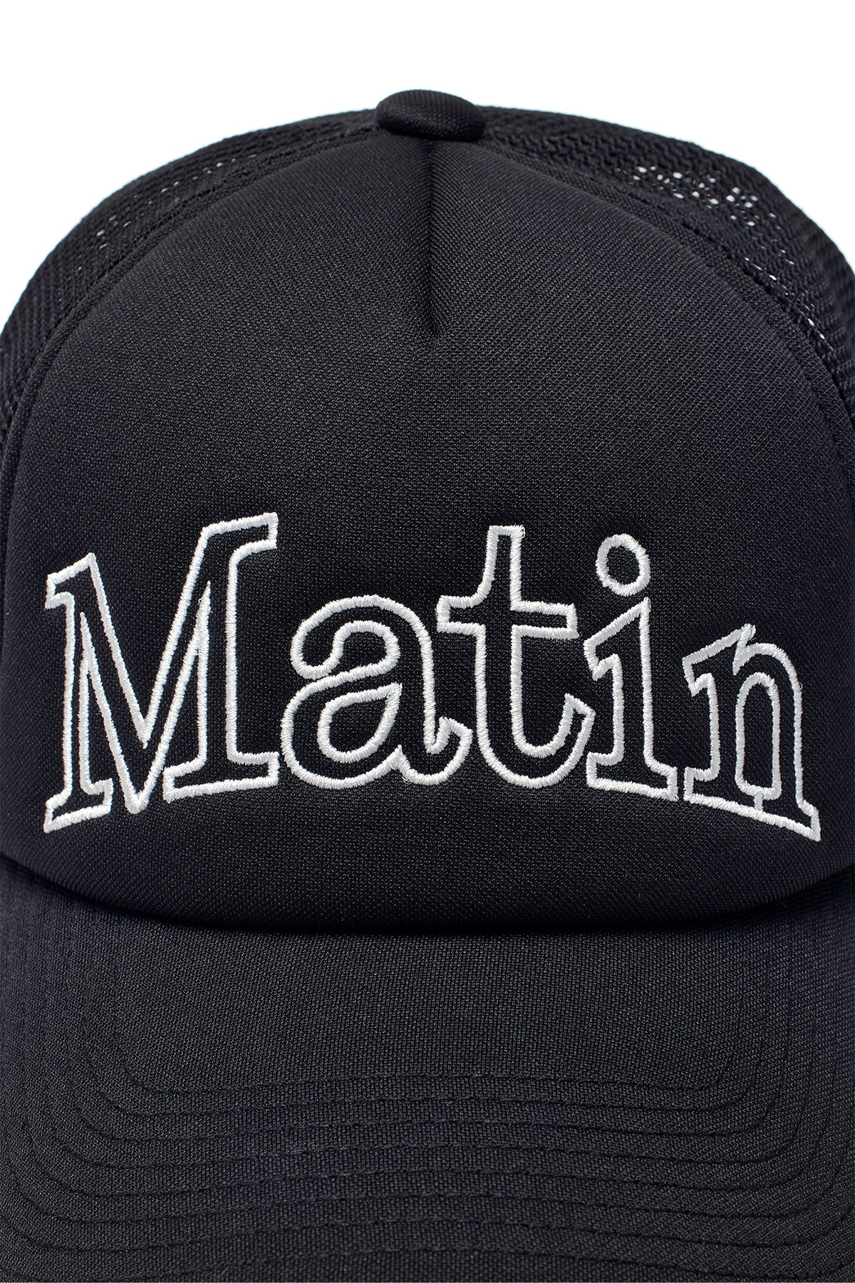 [matinkim] MATIN MESH TRUCKER BALL CAP IN BLACK