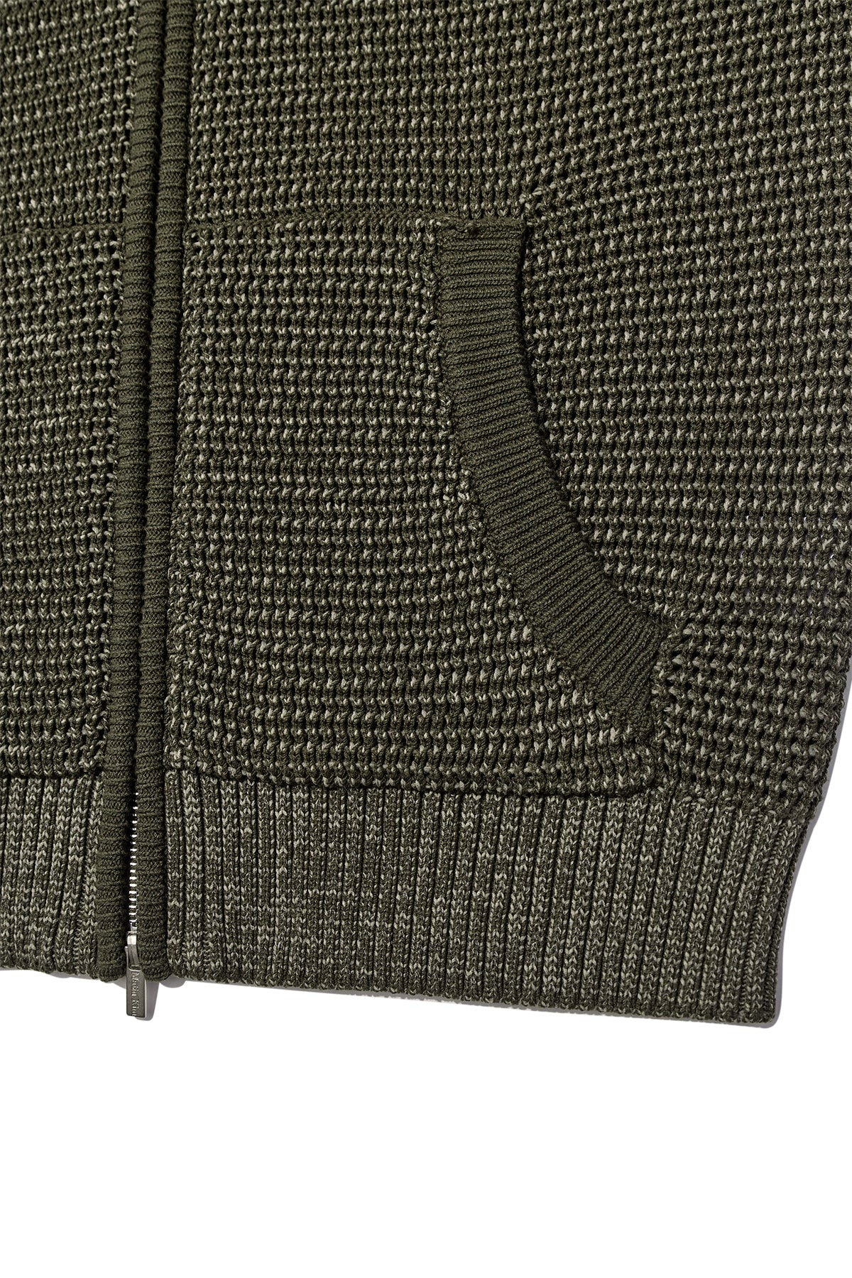[matinkim] TWO TONE MESH KNIT VEST FOR MEN IN KHAKI