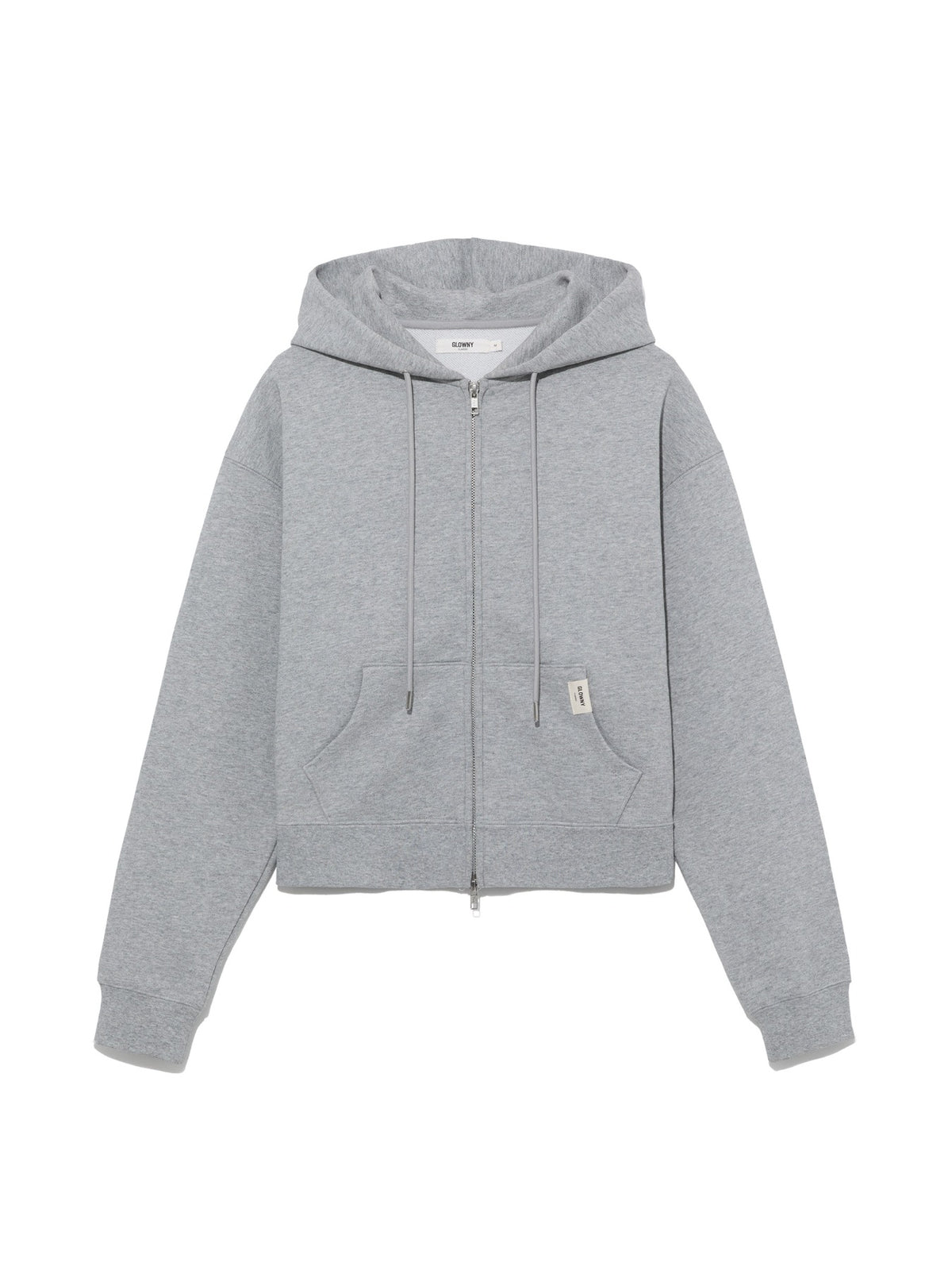 GLOWNY G Standard Zip-Up Hoodie (Melange Gray)