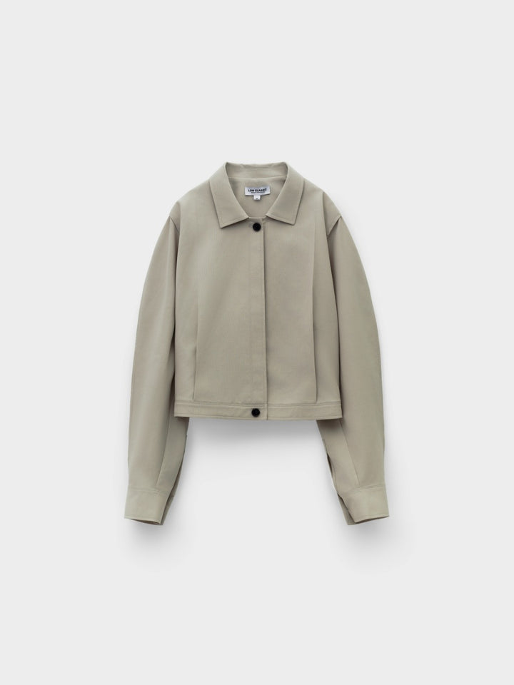 Low Classic Pinched Shirt Jacket Beige