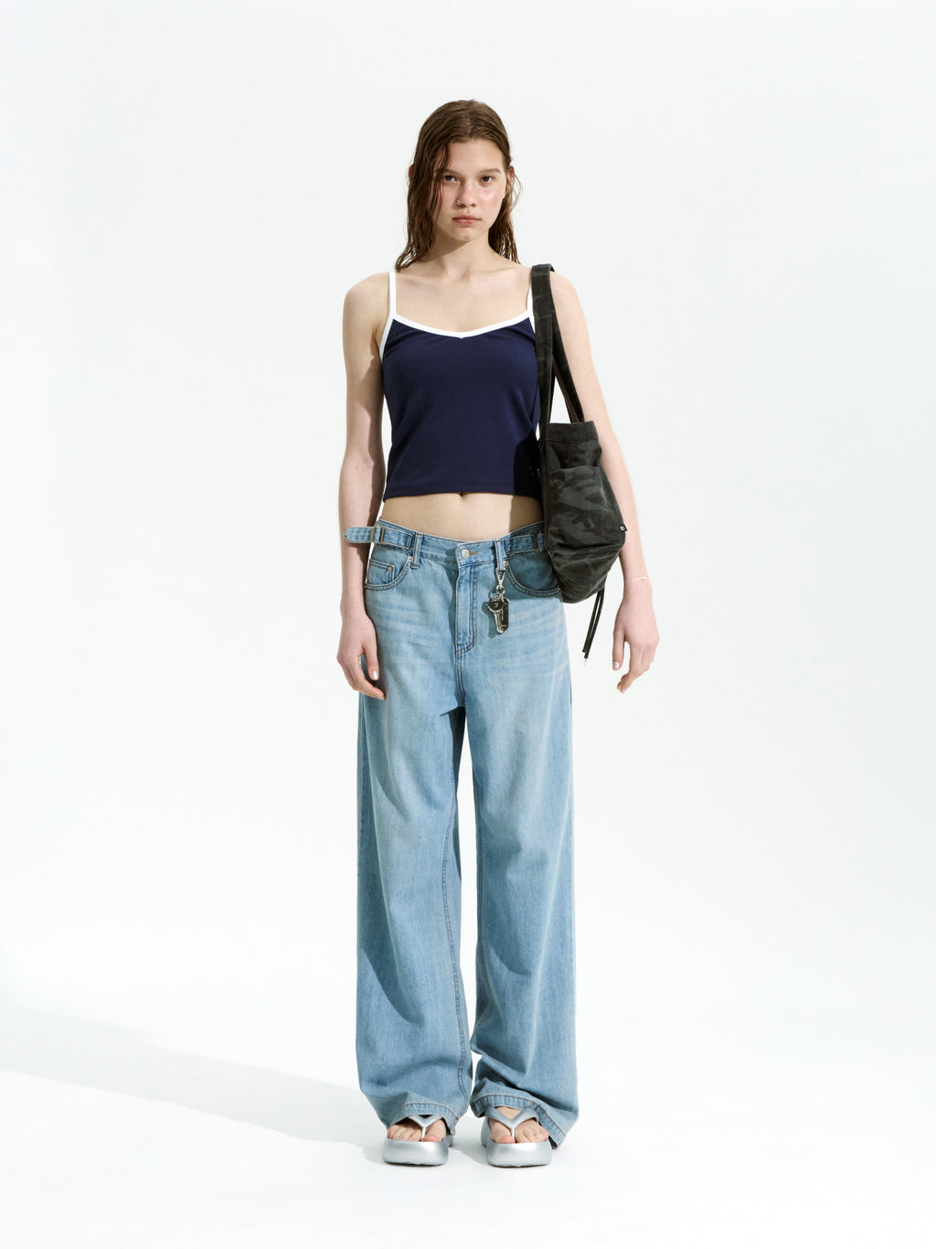 Low Classic Organic Silket Camisole Navy