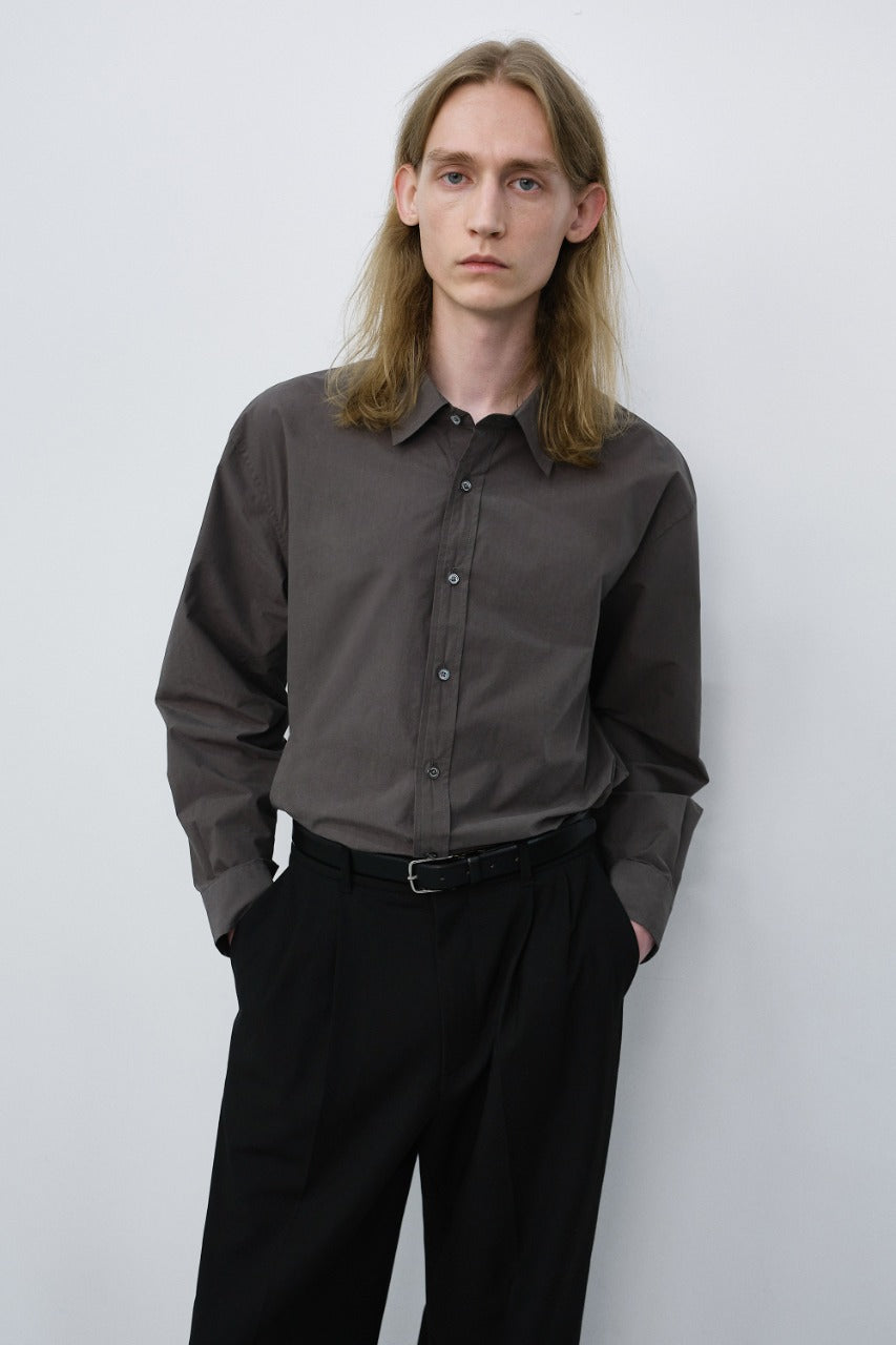 Dunst Unisex Refined Cotton Shirt Mushroom