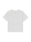 MLB Korea Women's Small Bunny Graphic Slim Semi Crop T-Shirts