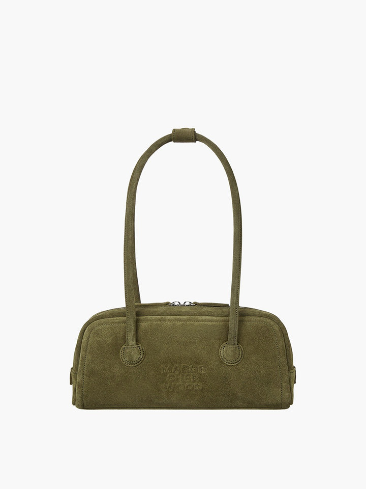 Margesherwood Soft Boston EW dark olive suede