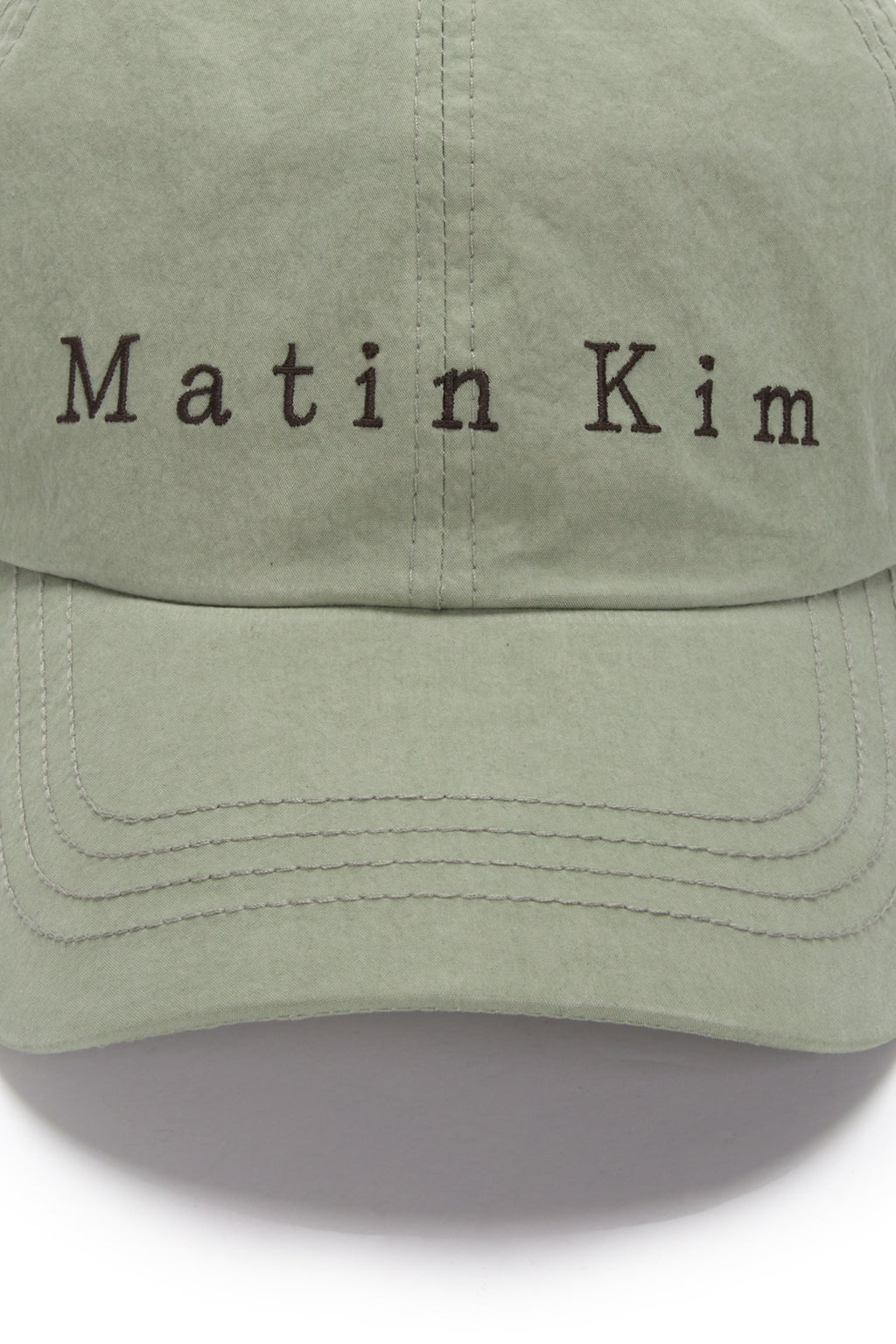 [matinkim] MATIN TYPO BALL CAP IN LIGHT KHAKI