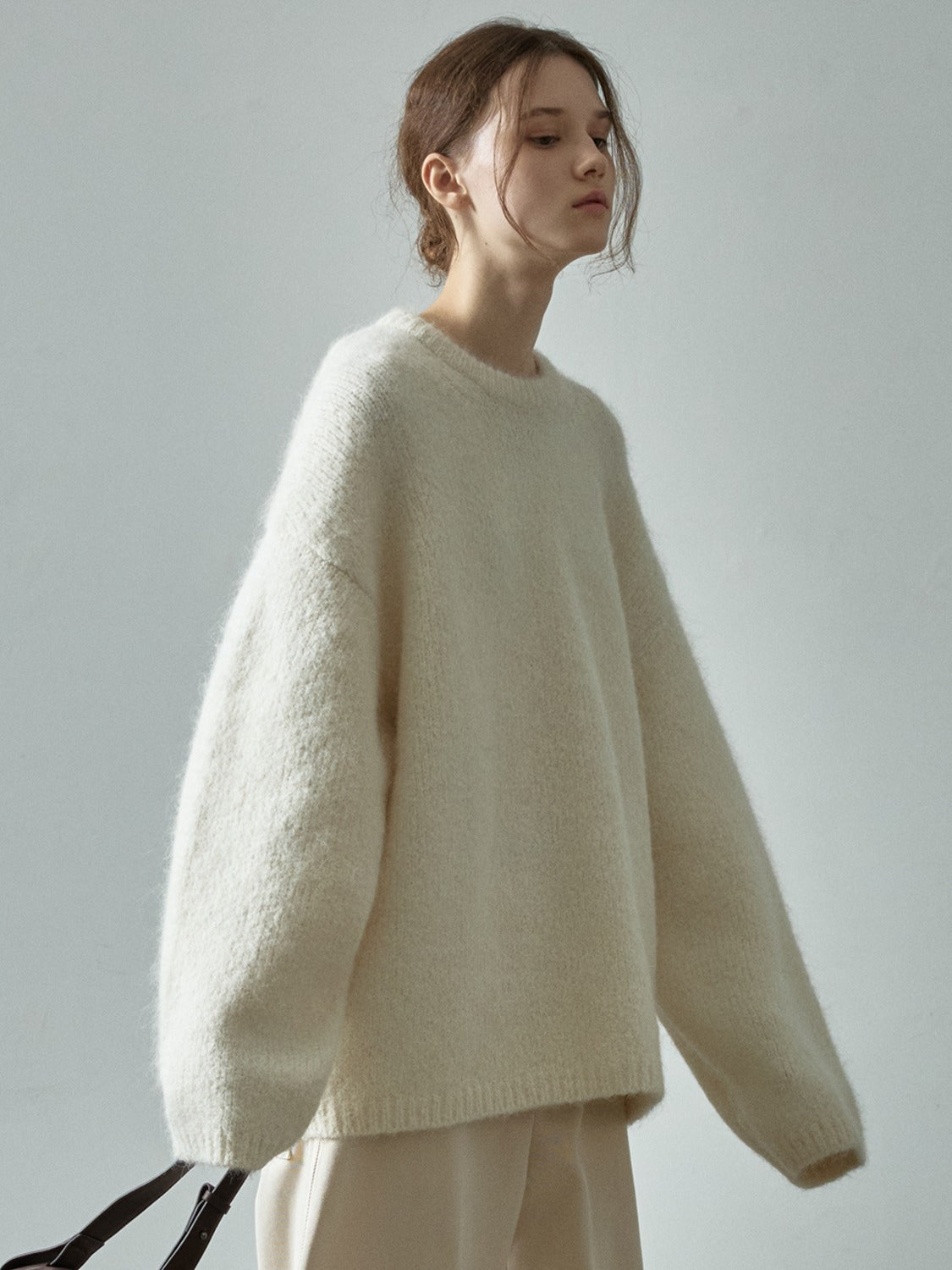 Facade Pattern Alpaca Cloud Knitwear ivory